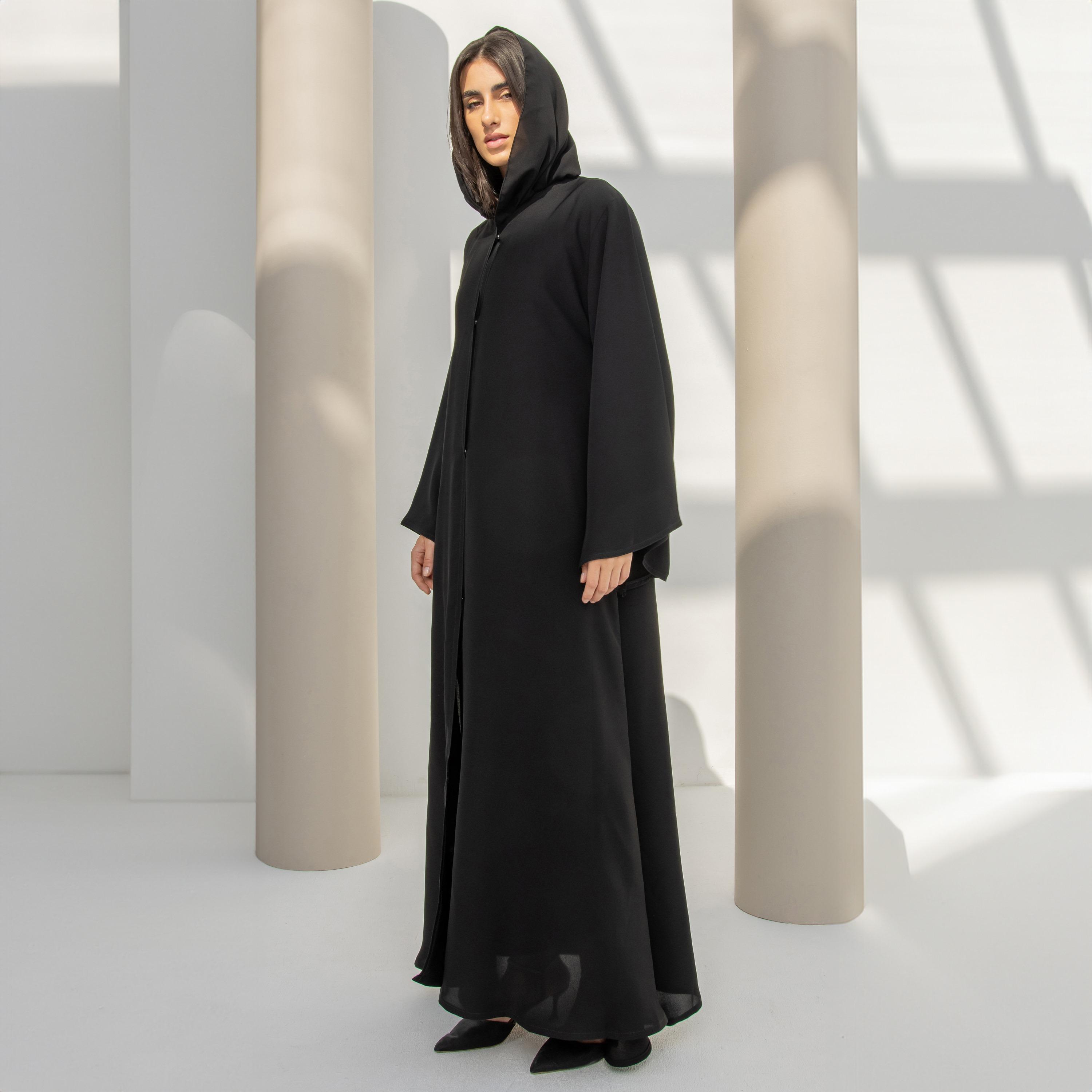 Pinkit Plain Abaya with Hijab-women-arabicclothing-abayas-image-3