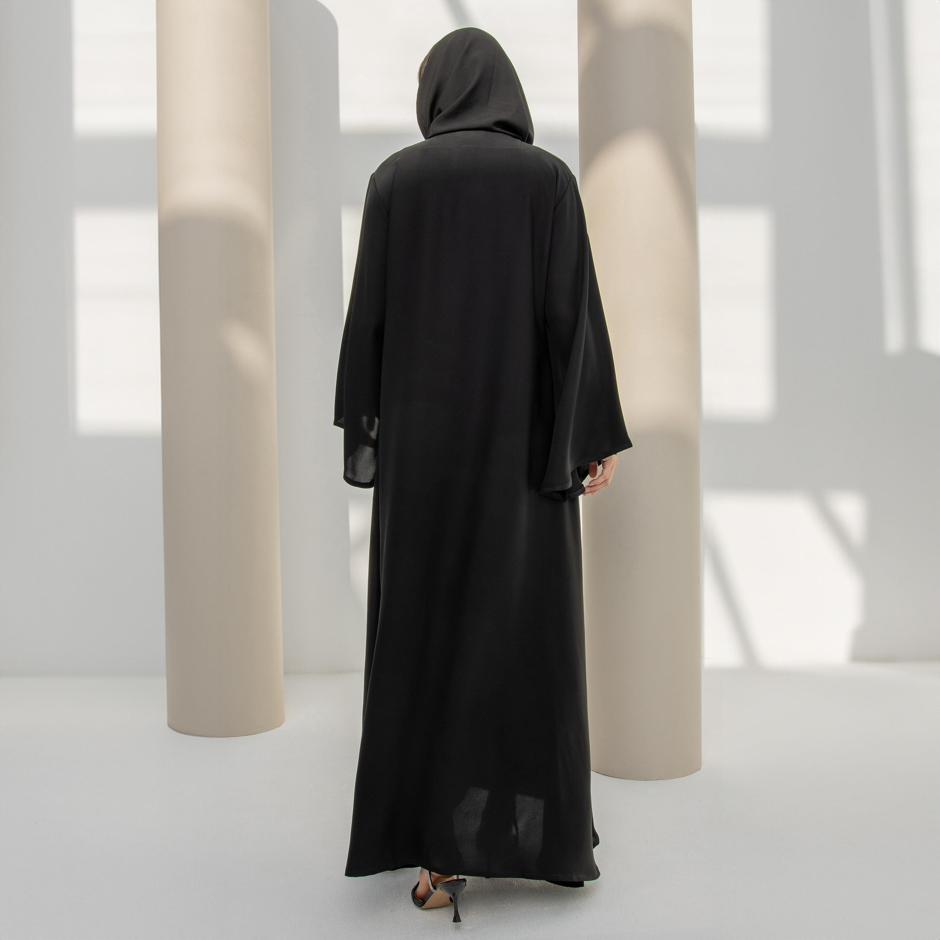 Pinkit Plain Abaya with Hijab-women-arabicclothing-abayas-image-4