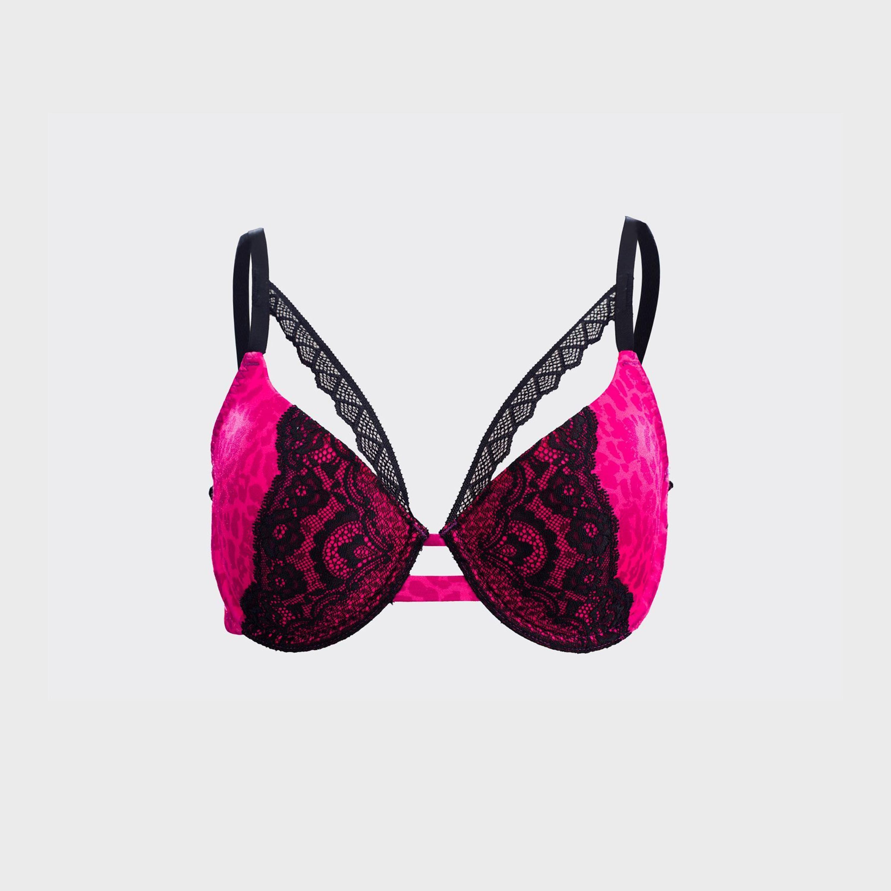 La Senza Full Coverage Non-Padded Non-Wired Magenta Women's Bra-women-clothing-lingerie-bras-image-5