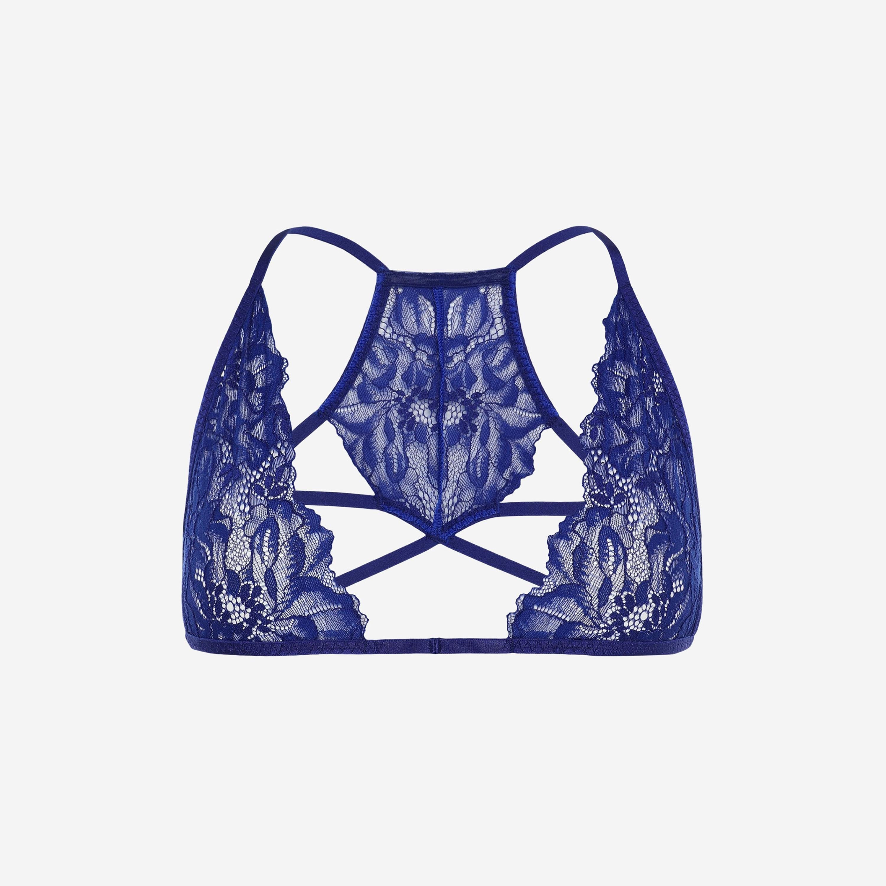 La Senza Low Coverage Sexy Blue Women's Bikini Panties-women-clothing-lingerie-panties-image-1