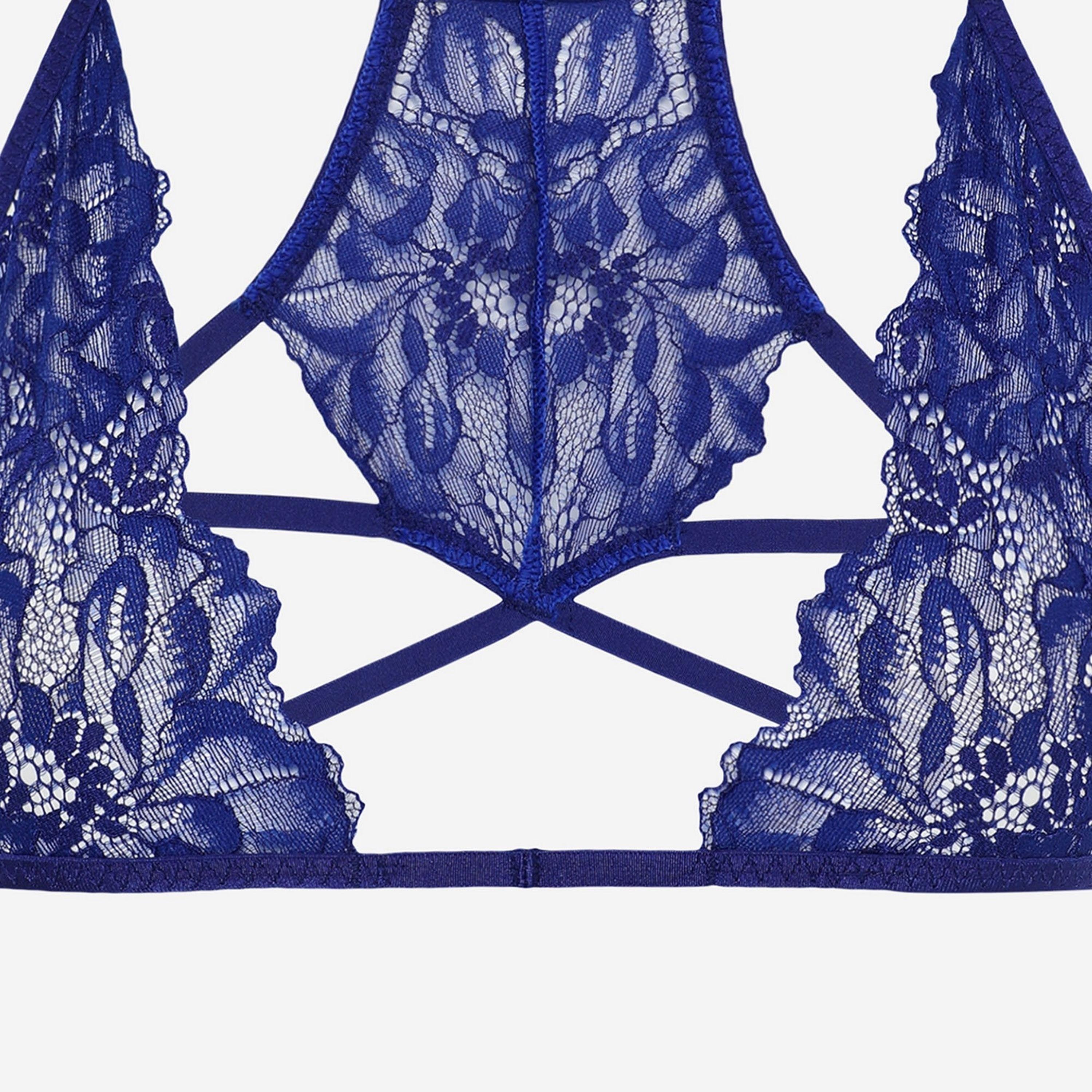 La Senza Low Coverage Sexy Blue Women's Bikini Panties-women-clothing-lingerie-panties-image-4