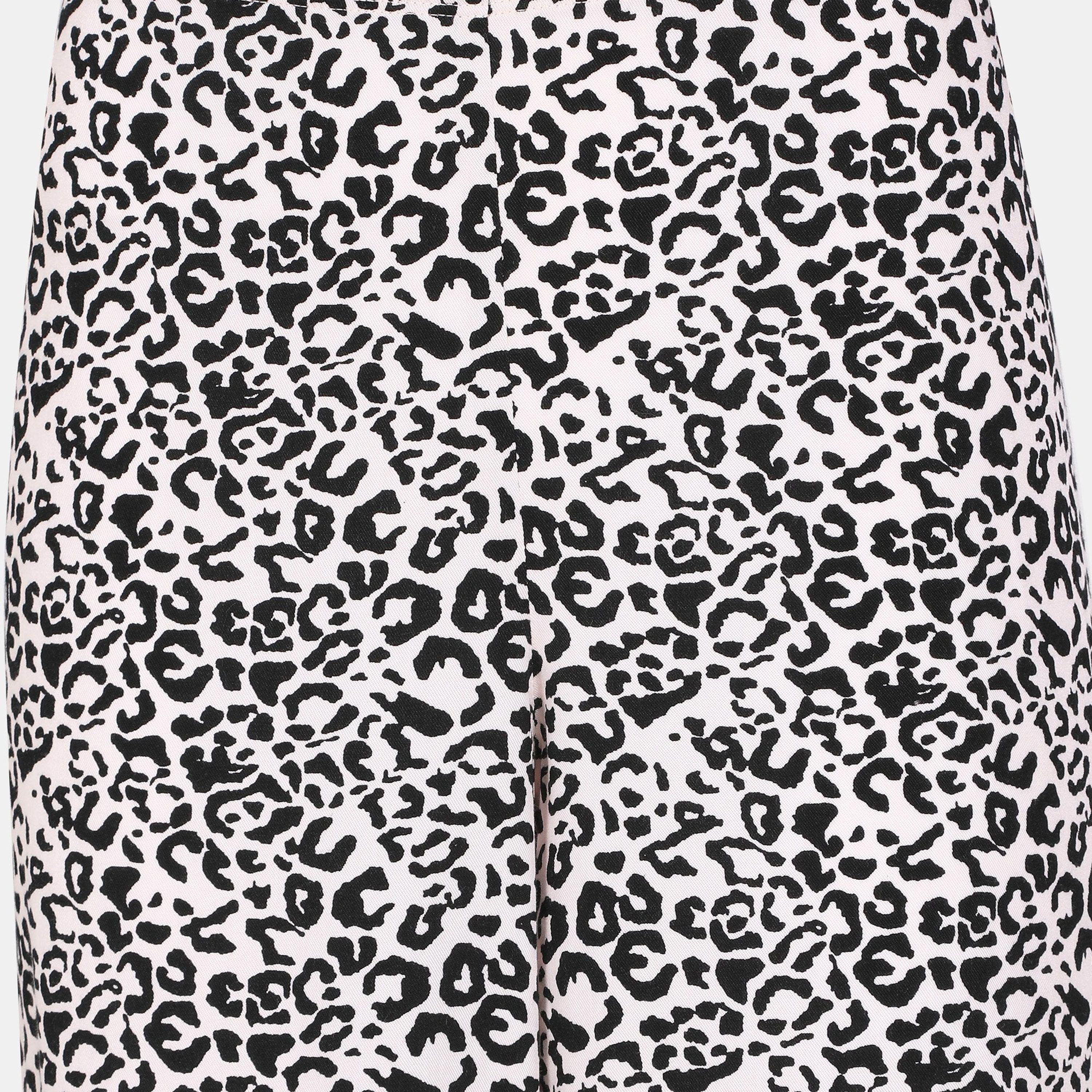 Isla & Evie Leopard Mid-Rise Elasticated Waistband Women's Lounge Pants-women-clothing-nightwear-pyjamas-bottoms-image-2