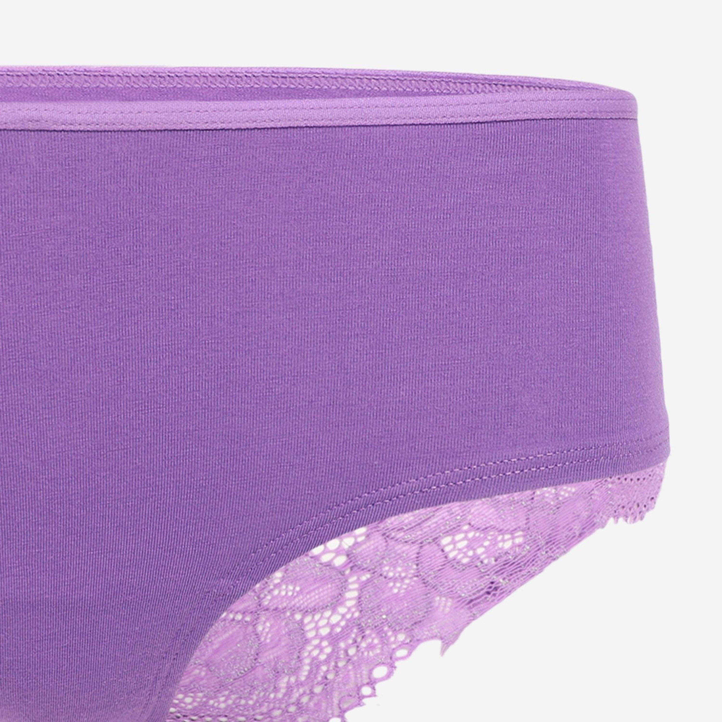 La Senza Medium Coverage Trendy Purple Women's Cheeky Panties-women-clothing-lingerie-panties-image-4