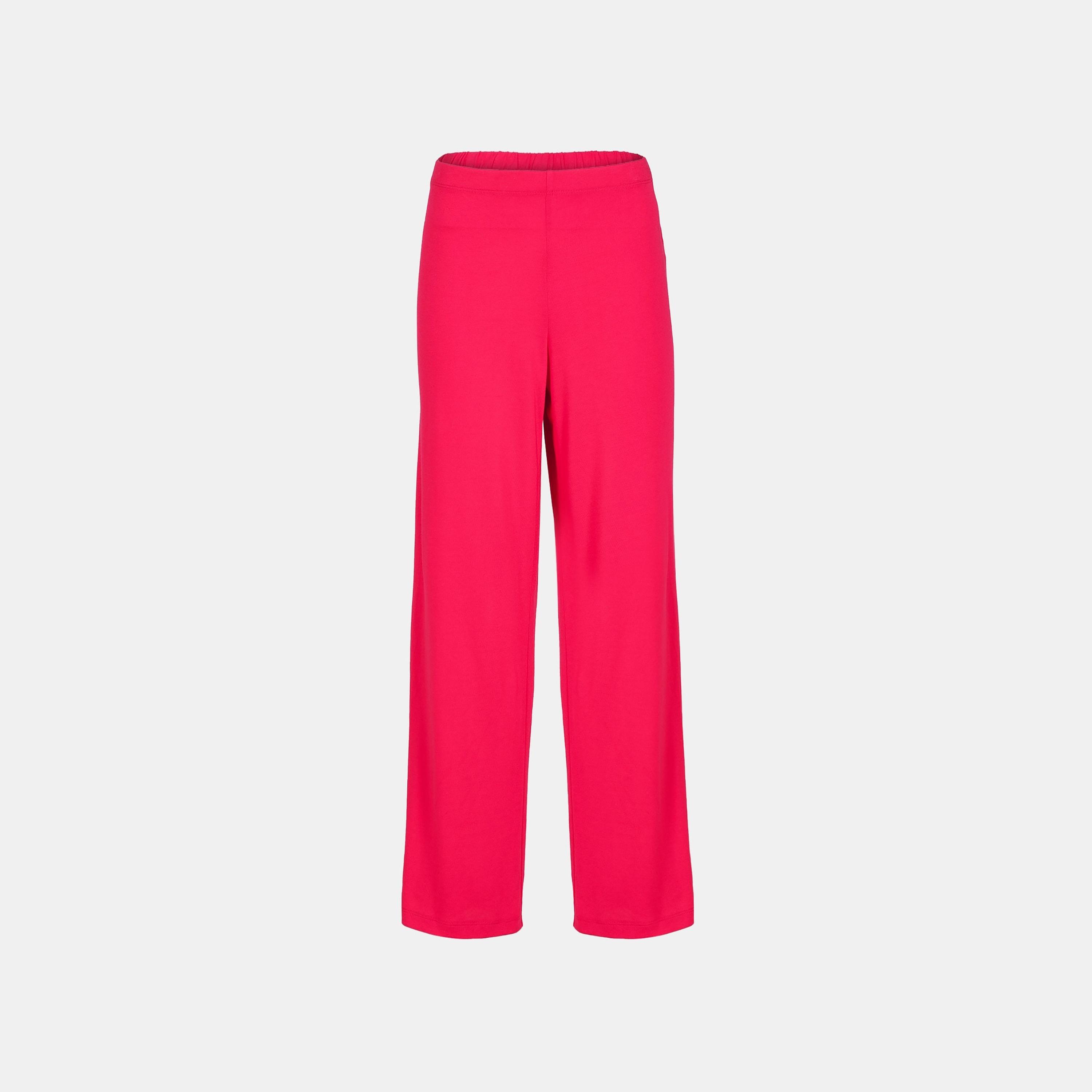 Isla & Evie Plain Mid-Rise Elasticated Waistband Women Lounge Pants-women-clothing-nightwear-pyjamas-bottoms-image-1