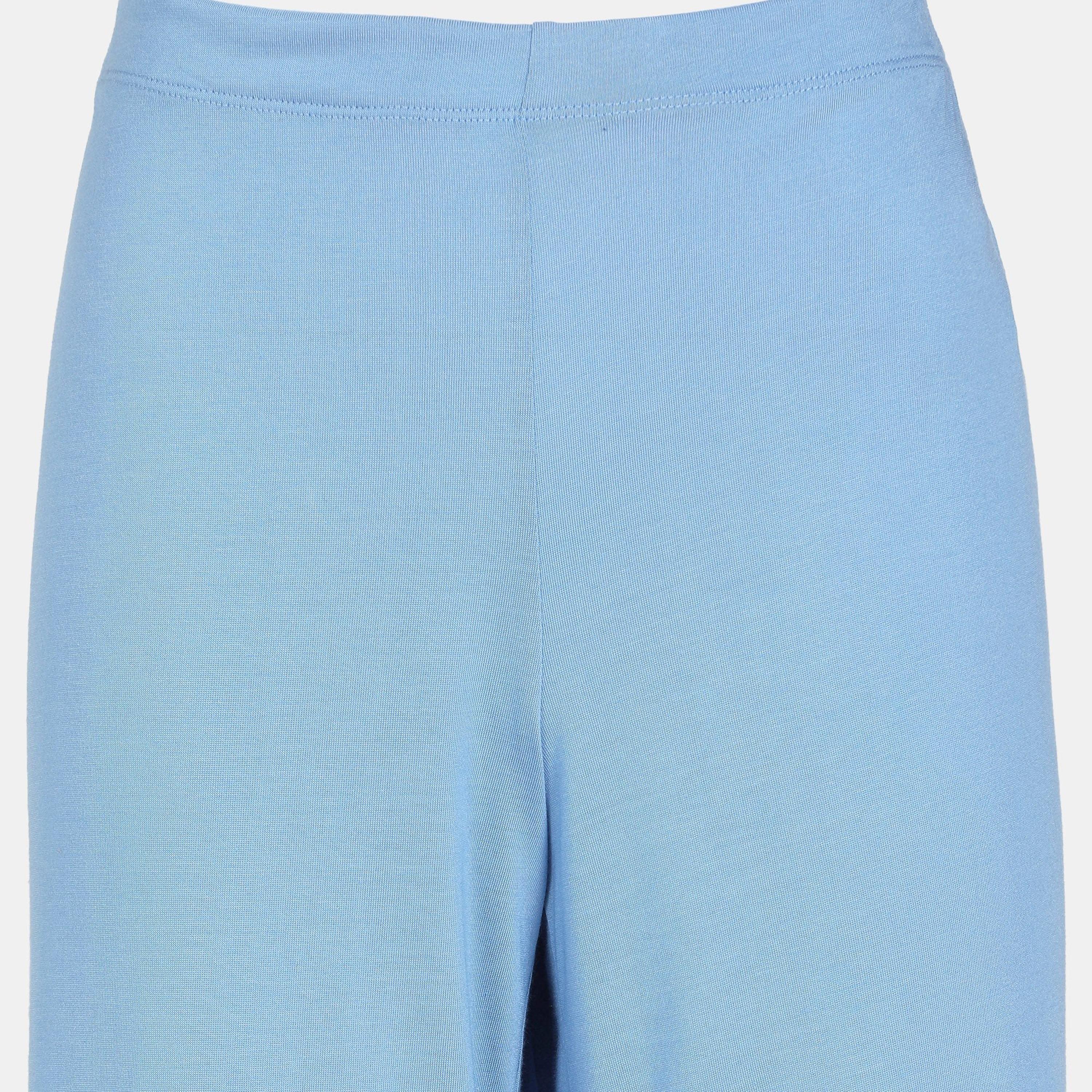 Isla & Evie Plain Mid-Rise Elasticated Waistband Women Lounge Pants-women-clothing-nightwear-pyjamas-bottoms-image-3