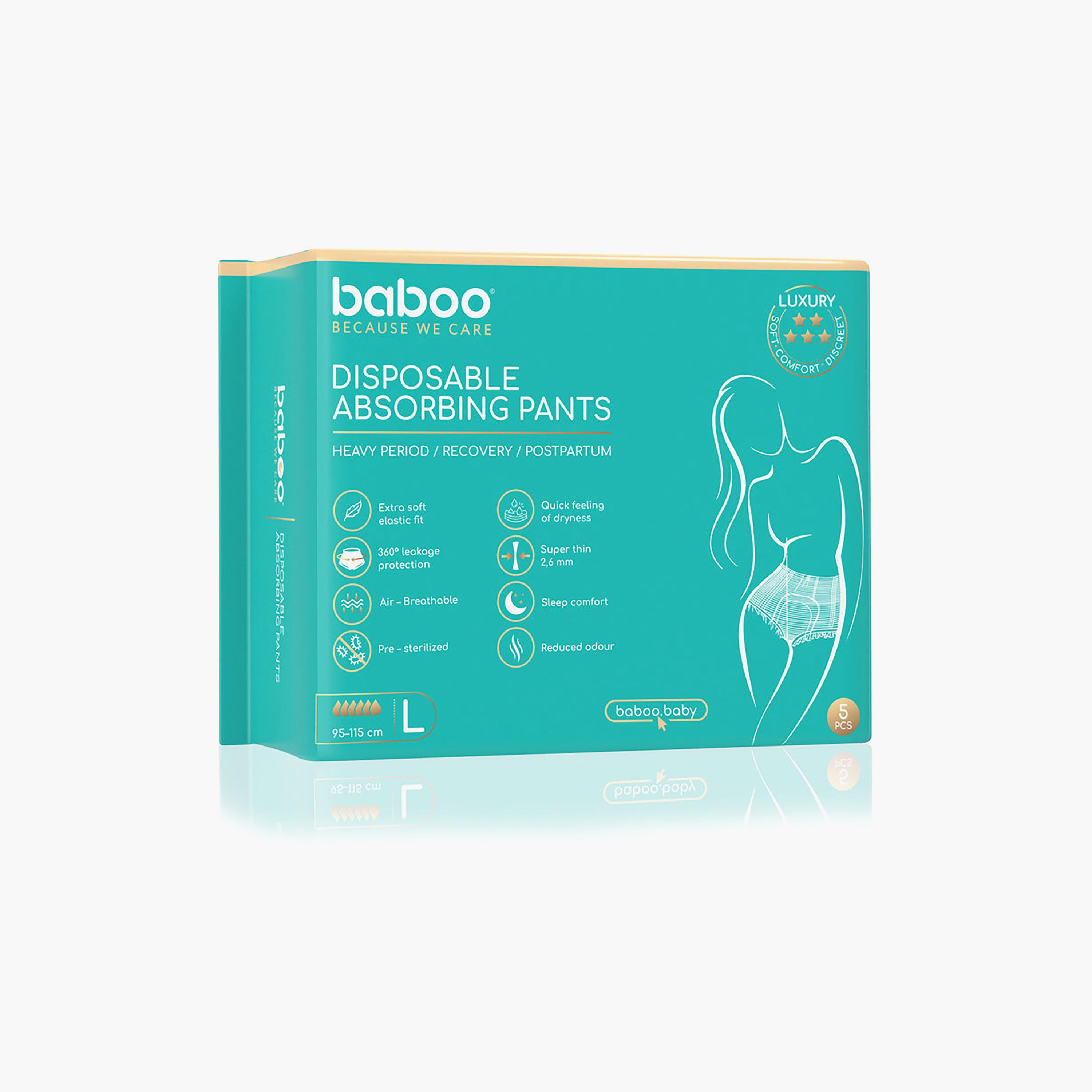 Baboo 5-Piece Disposable Postpartum Absorbant Pads-women-clothing-maternity-lingerie-panties-image-8