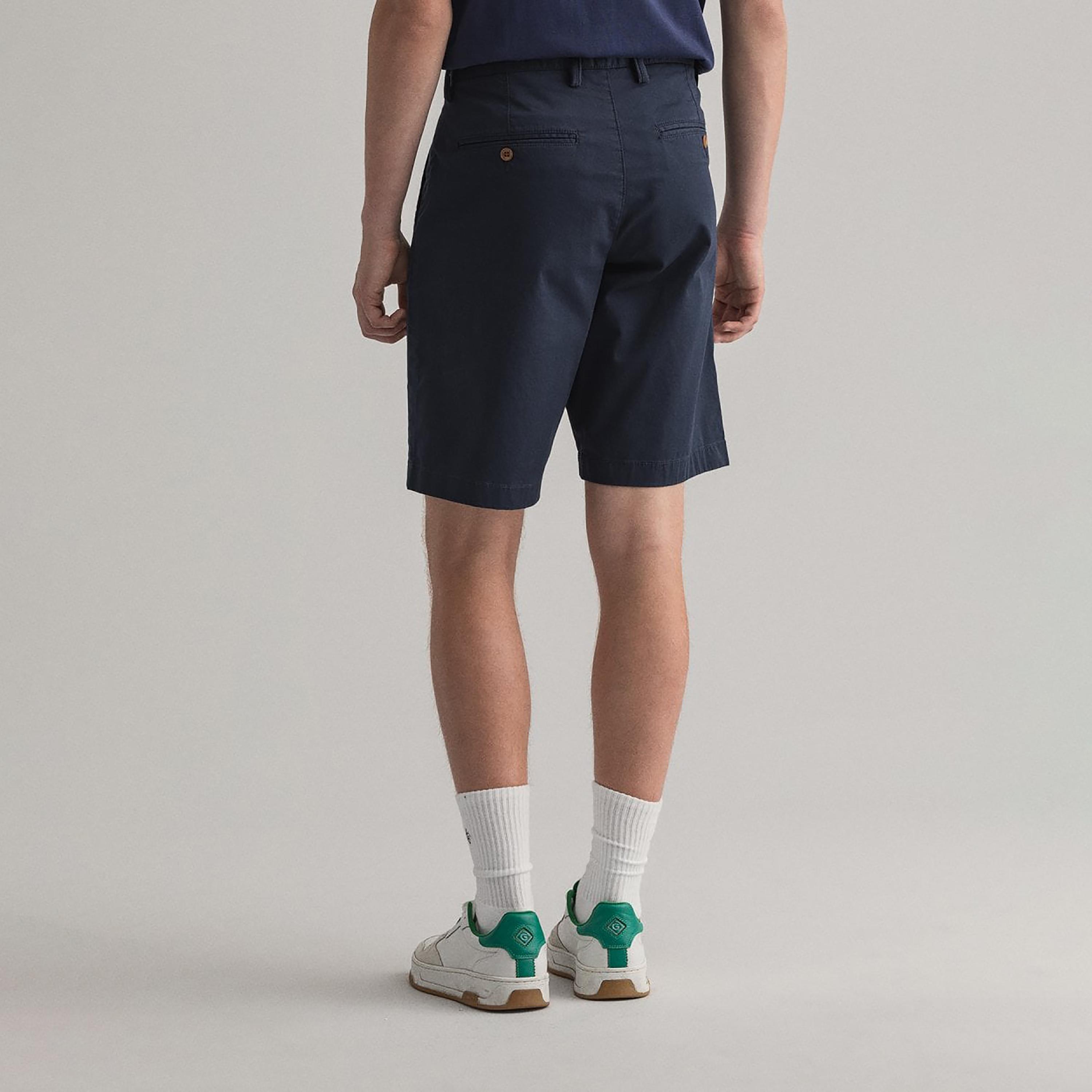 Gant Plain Mid-Rise Button Closure Shorts-men-clothing-bottoms-shorts-image-4