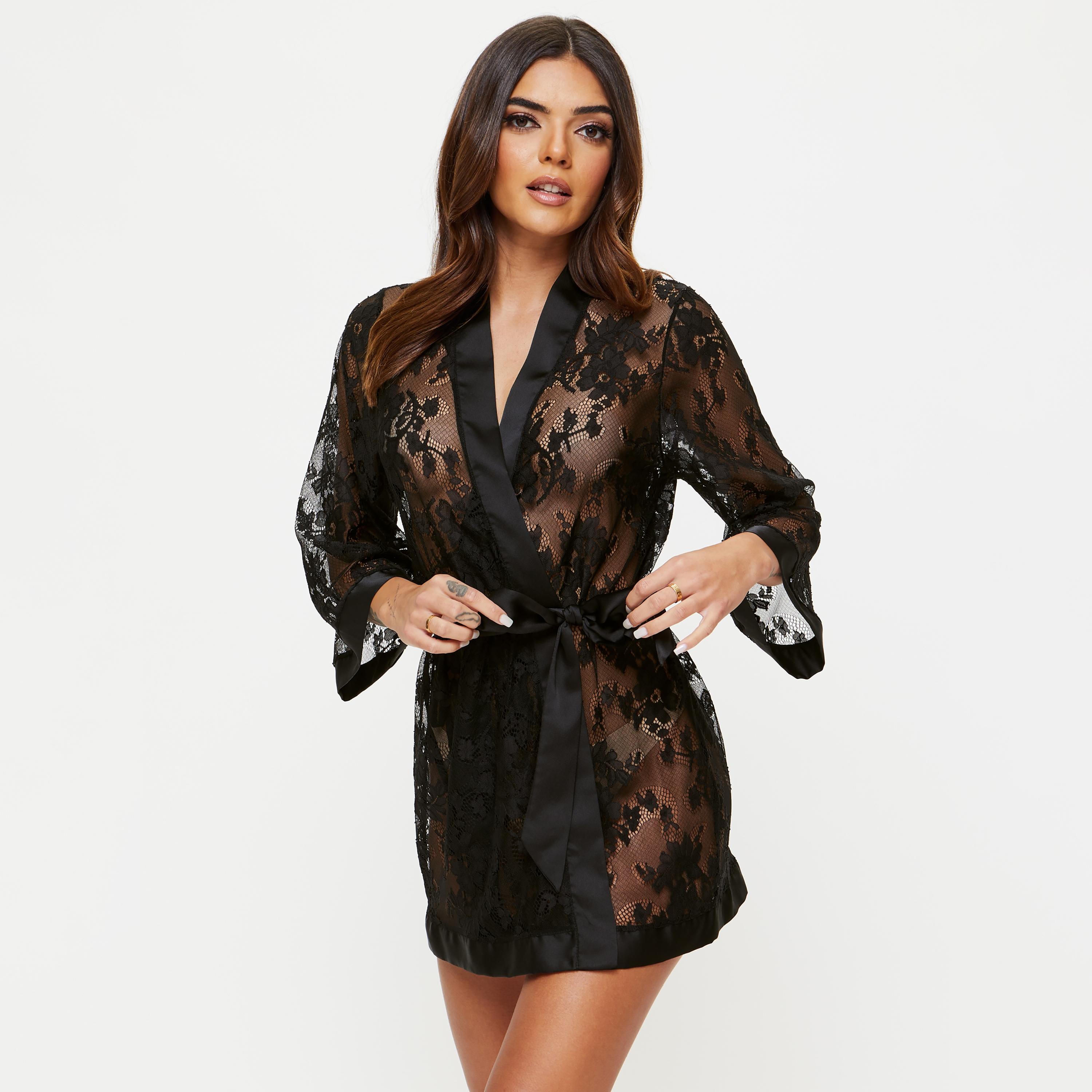 Ann Summers Enlightening Lace Women's Robe-women-clothing-nightwear-robes-image-1