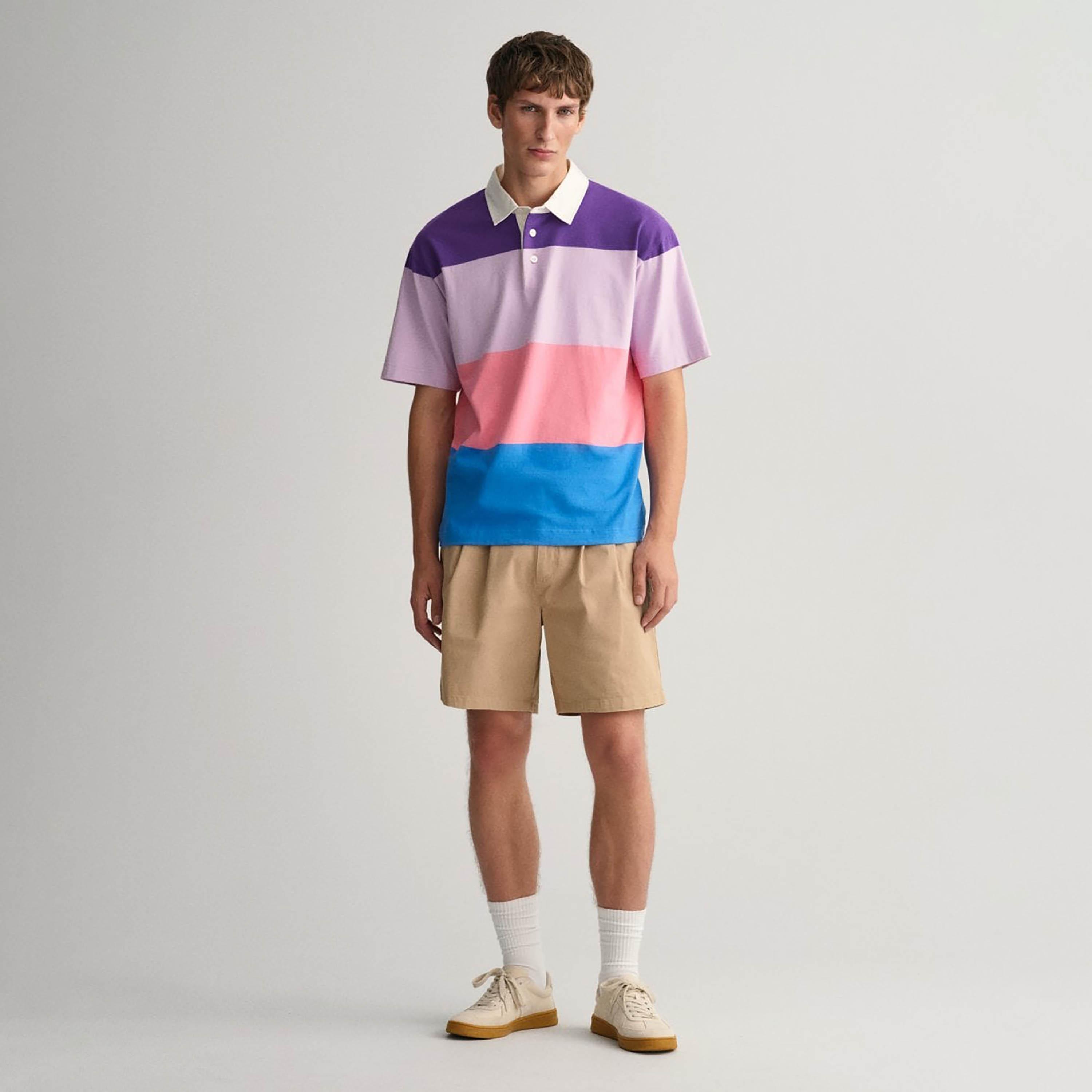 Gant Striped Collared Short Sleeves Men's Polo T-Shirt-men-clothing-tshirtsandpolos-tshirts-image-2