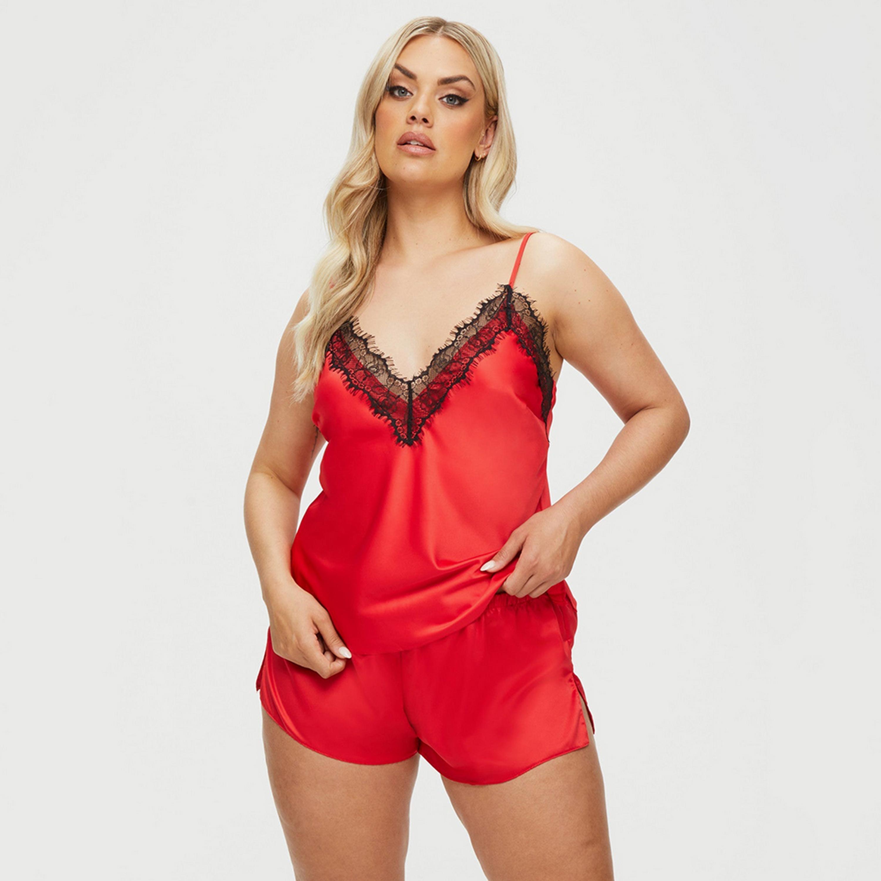 طقم من قطعتين كامي وشورت دانتيل نسائي من آن سمرز-women-clothing-nightwear-pyjamas-shortsets-image-2