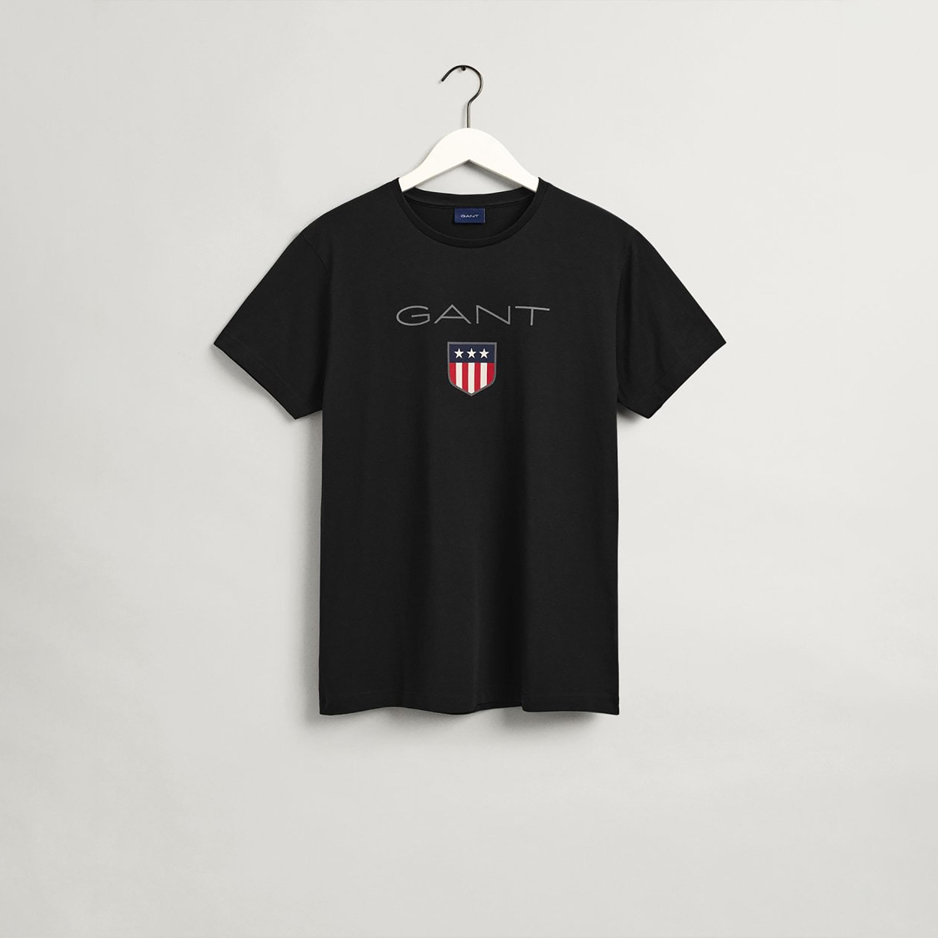 Gant Logo Print Crew Neck Short Sleeves T-Shirt-men-clothing-tshirtsandpolos-tshirts-image-1
