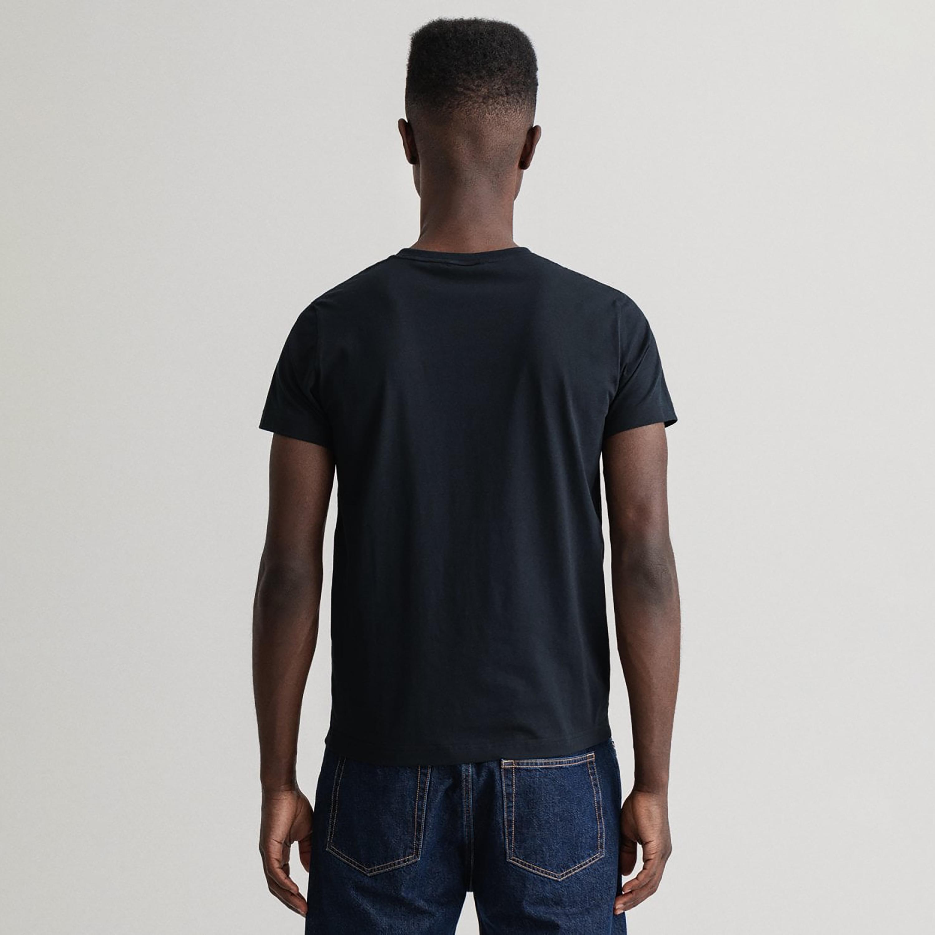 Gant Embroidered Logo Crew Neck Short Sleeves T-Shirt-men-clothing-tshirtsandpolos-tshirts-image-4