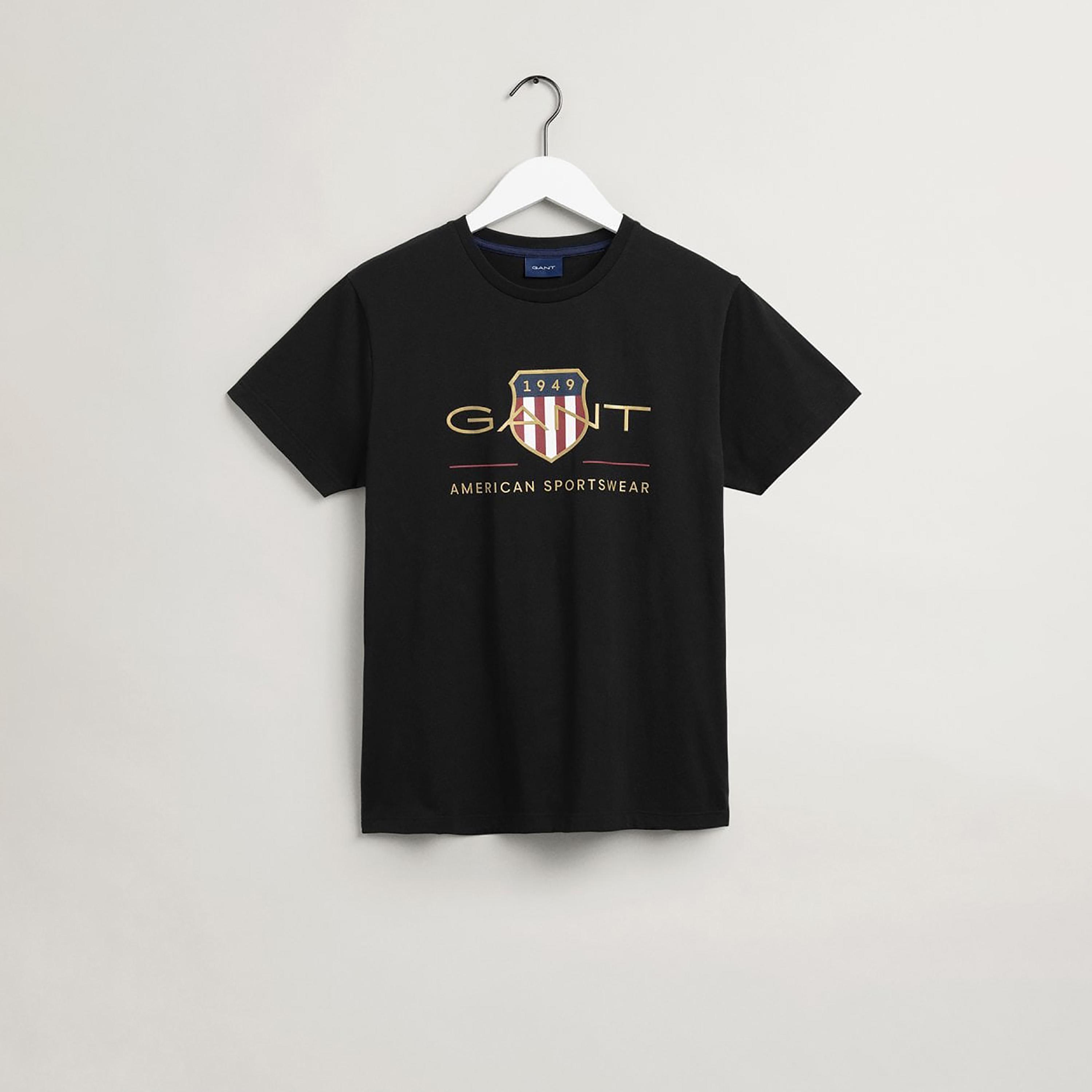 Gant Shield Logo Round Neck Short Sleeves Men's T-Shirt-men-clothing-tshirtsandpolos-tshirts-image-5