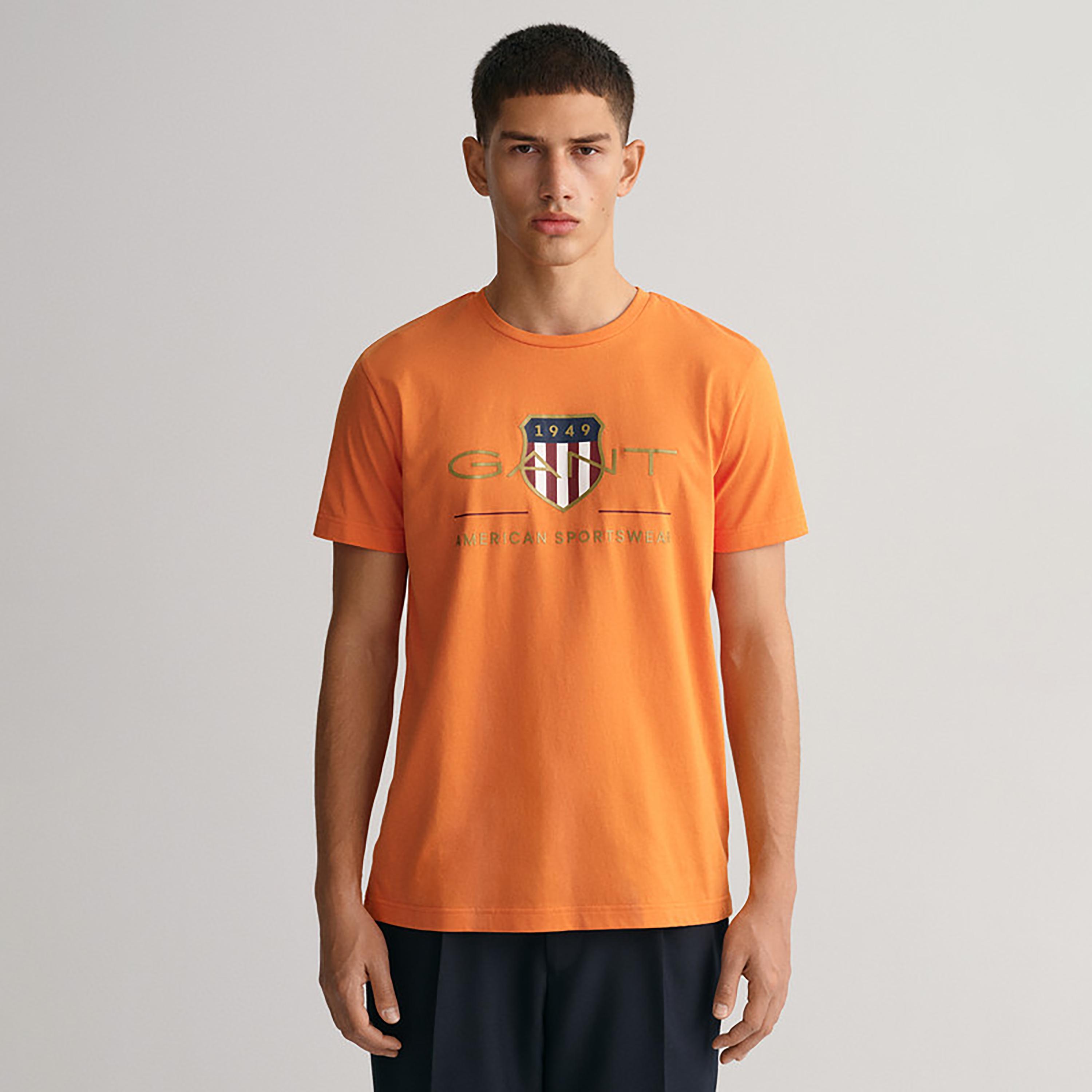 Gant Logo Print Crew Neck Short Sleeves T-Shirt-men-clothing-tshirtsandpolos-tshirts-image-1