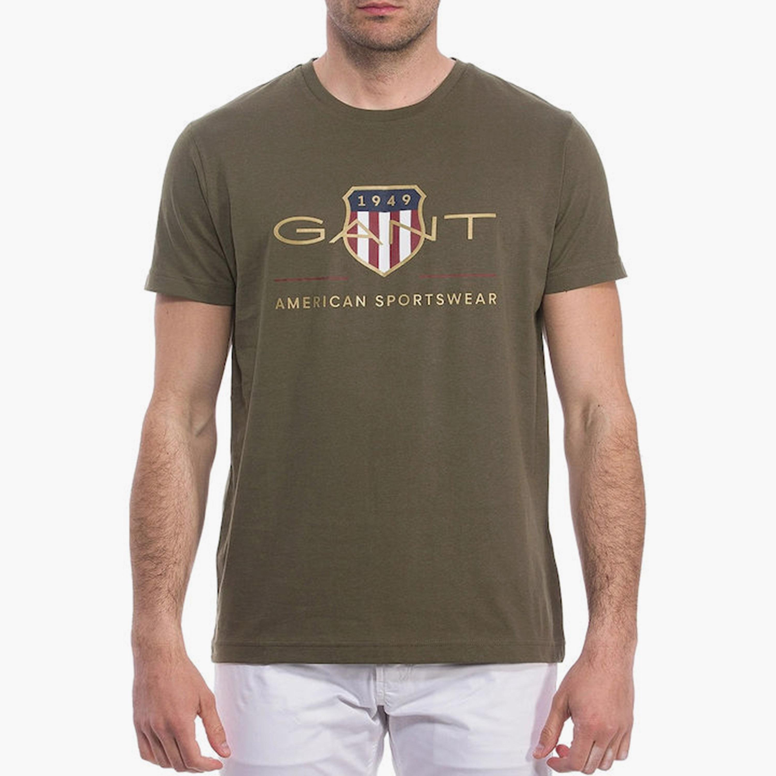 Gant Logo Print Crew Neck Short Sleeves T-Shirt-men-clothing-tshirtsandpolos-tshirts-image-1