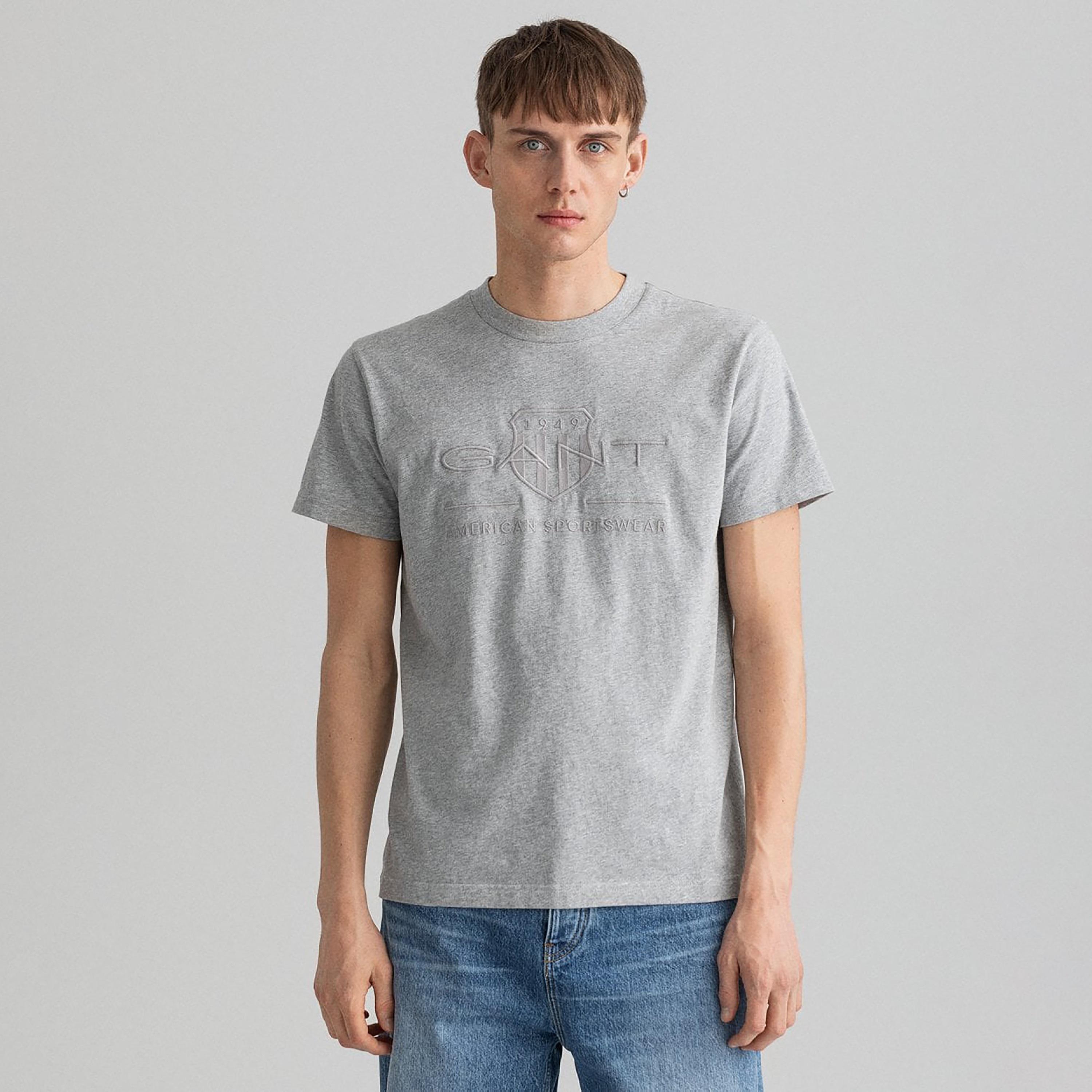 تي-شيرت من جانت مطرز بأكمام قصيرة ورقبة دائرية-men-clothing-tshirtsandpolos-tshirts-image-1