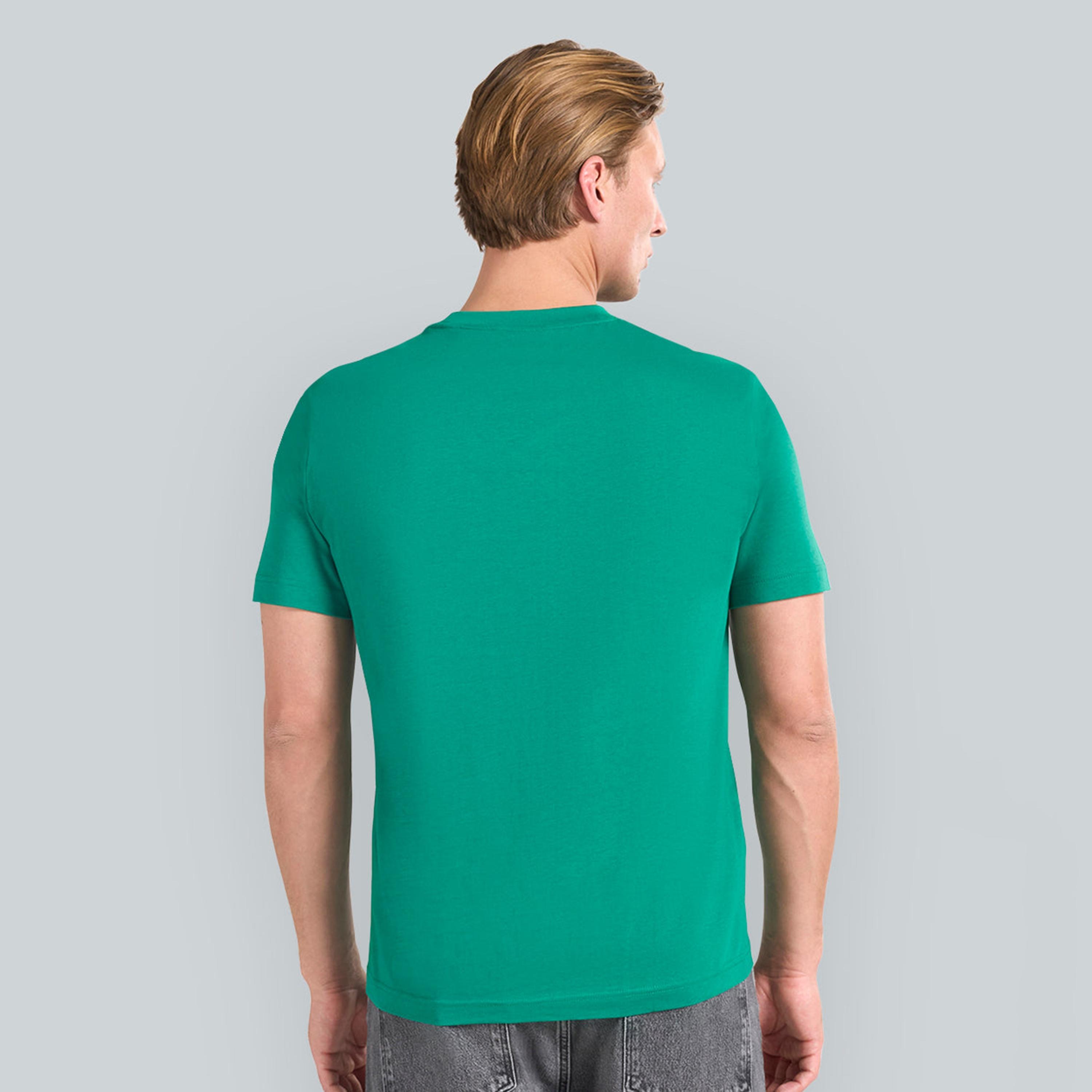 Gant Embroidered Logo Crew Neck Short Sleeves Men's T-Shirt-men-clothing-tshirtsandpolos-tshirts-image-4