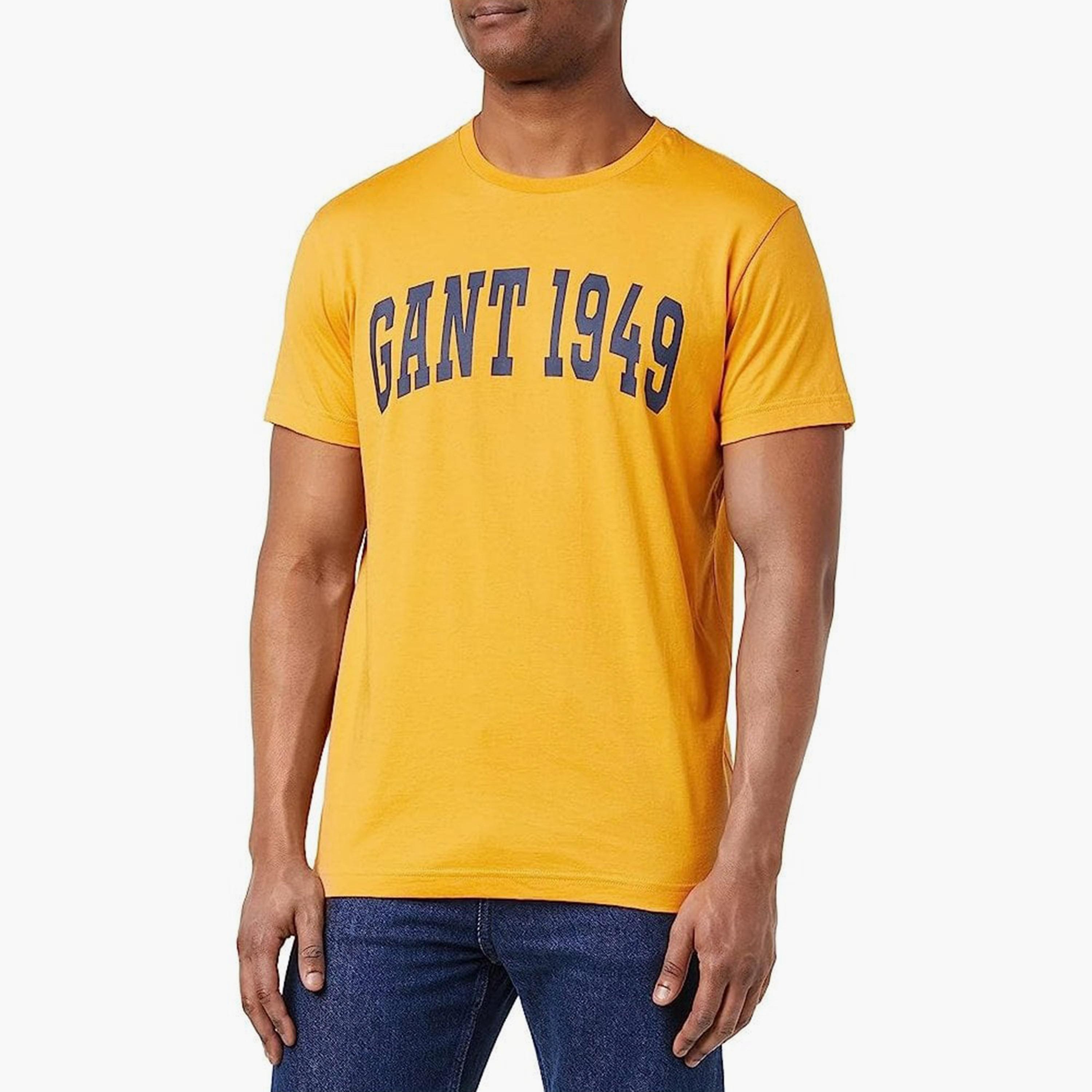 Gant Logo Print Crew Neck Short Sleeves T-Shirt-men-clothing-tshirtsandpolos-tshirts-image-1