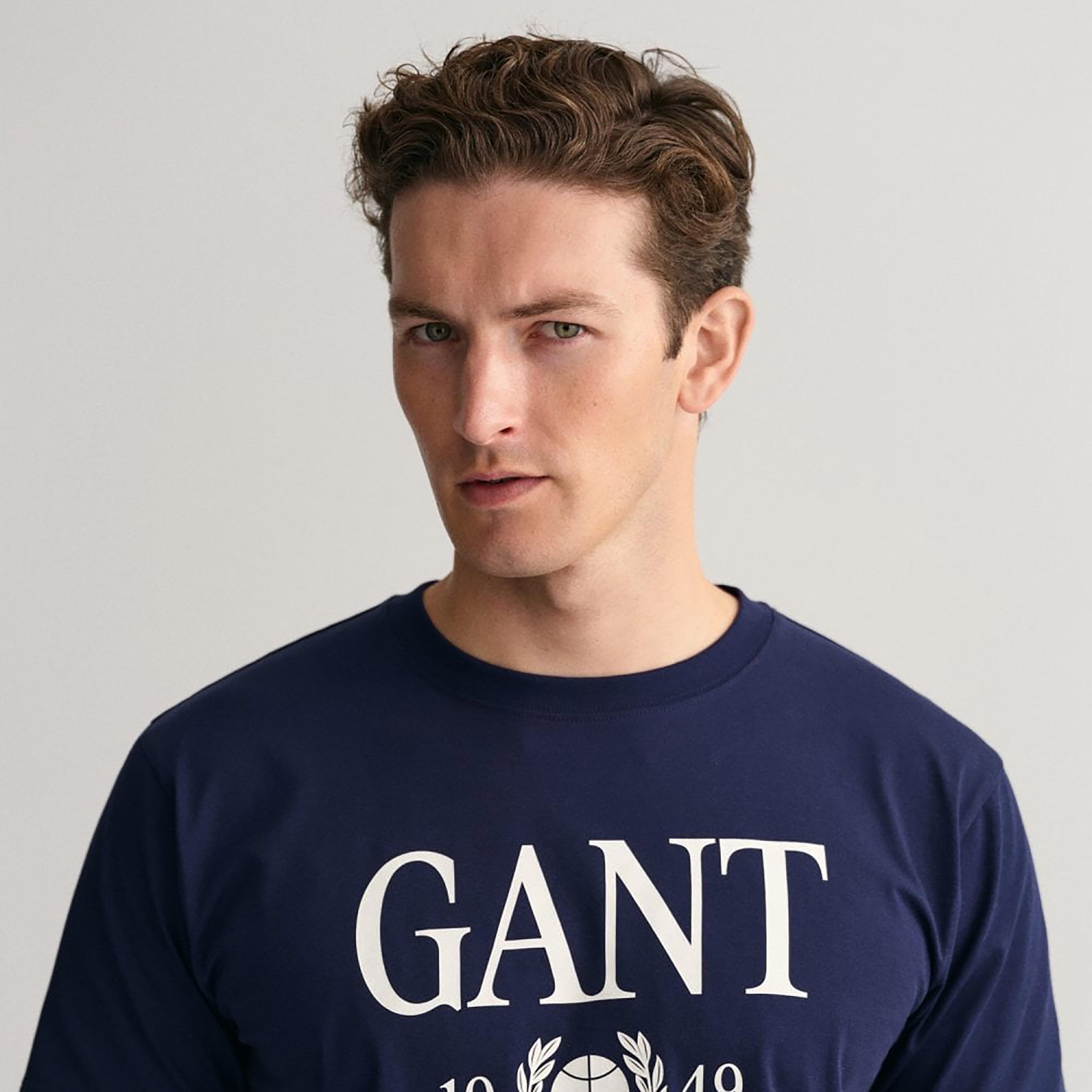 Gant Logo Print Crew Neck Short Sleeves T-Shirt-men-clothing-tshirtsandpolos-tshirts-image-3