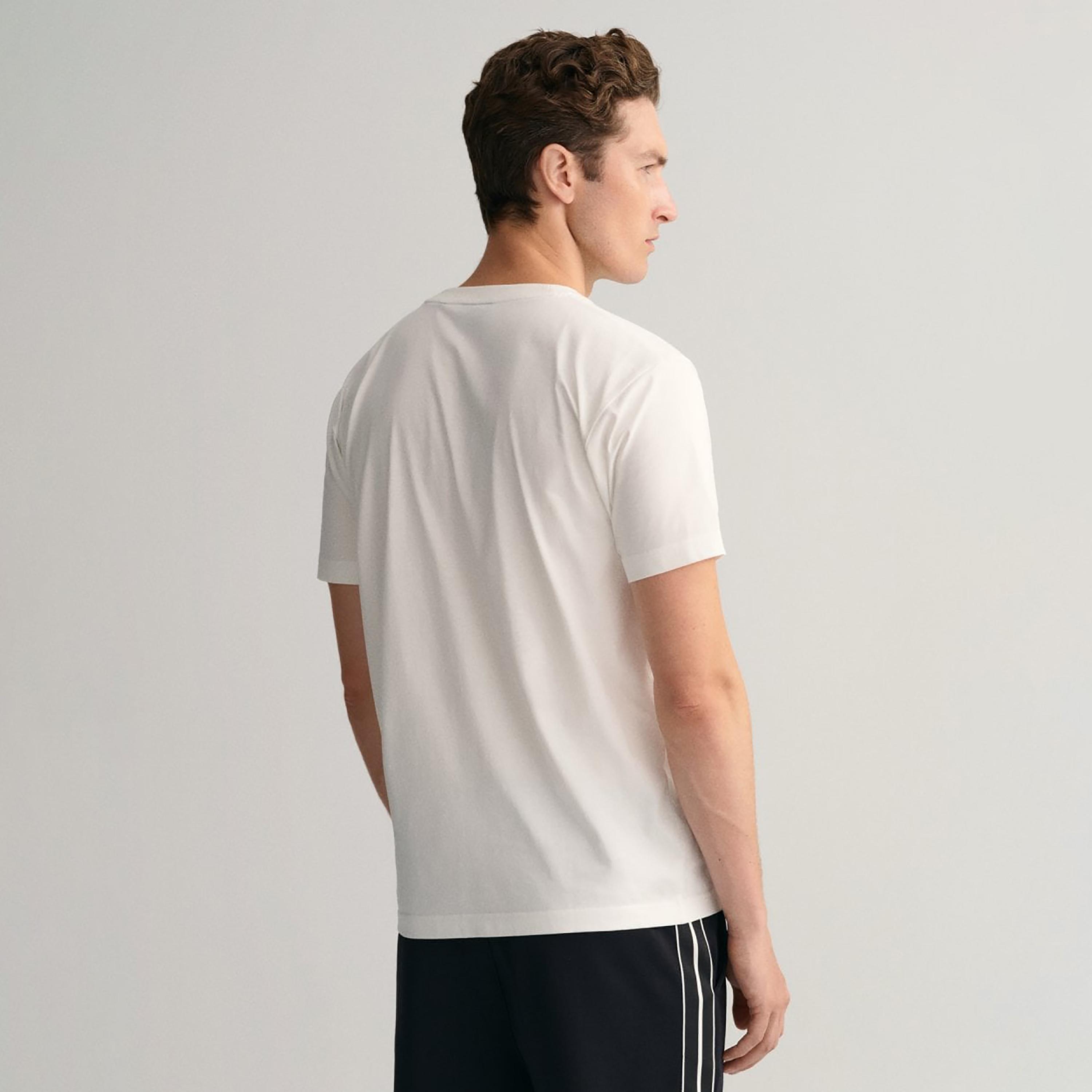 تي-شيرت من جانت لوجو طباعة طاقم الرقبة بأكمام قصيرة ورقبة دائرية-men-clothing-tshirtsandpolos-tshirts-image-4