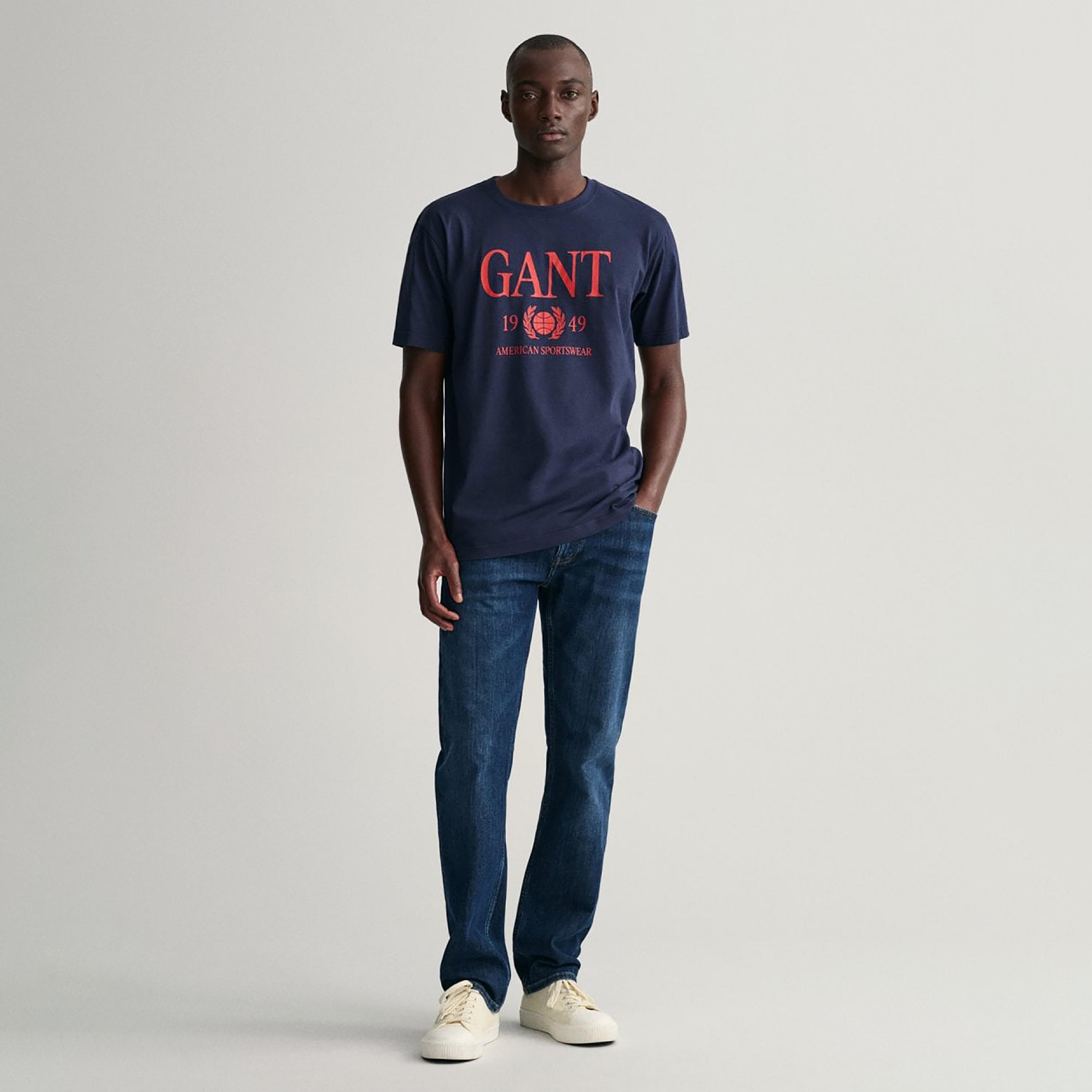 Gant Logo Print Crew Neck Short Sleeves T-Shirt-men-clothing-tshirtsandpolos-tshirts-image-2