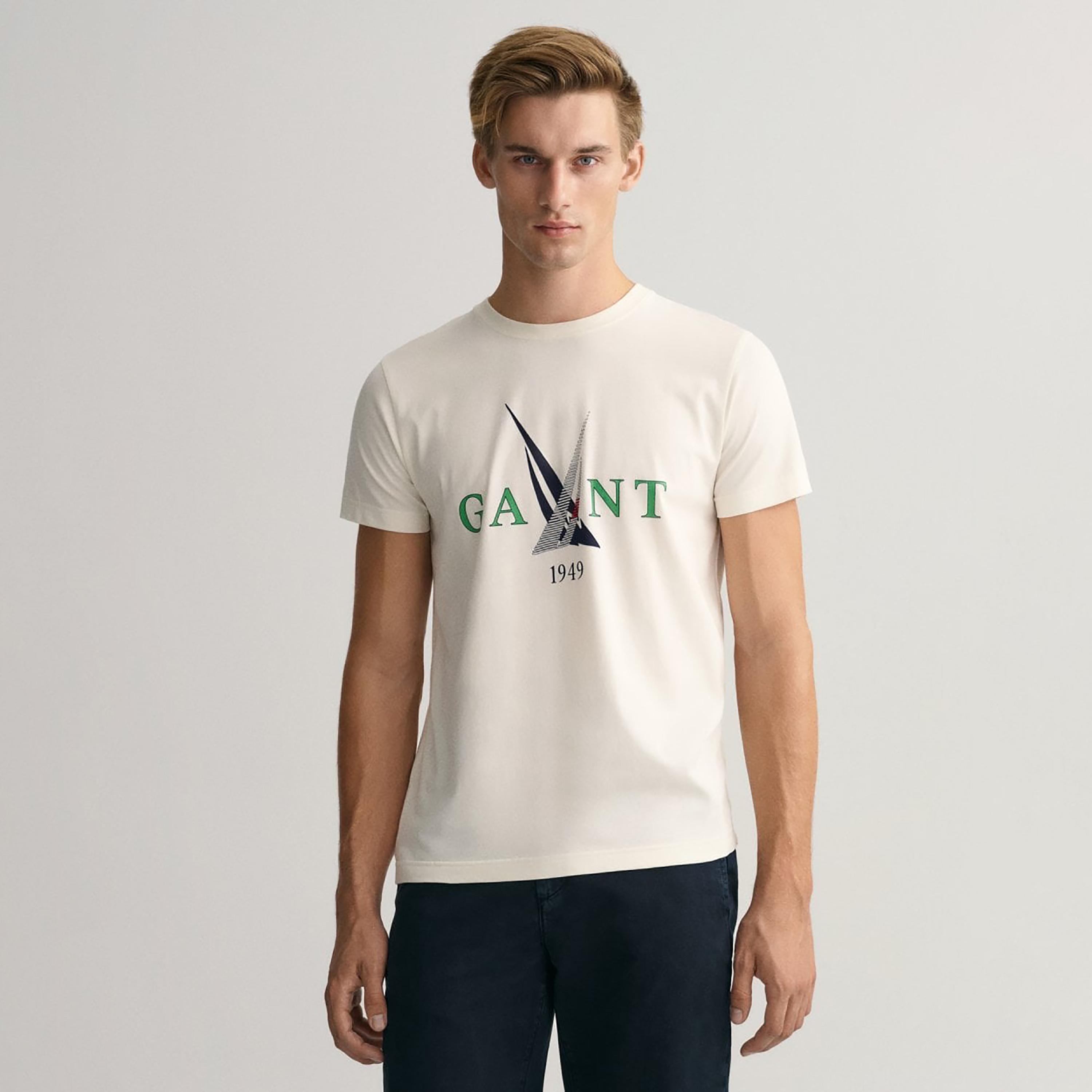 Gant Graphic Crew Neck Short Sleeves T-Shirt-men-clothing-tshirtsandpolos-tshirts-image-1