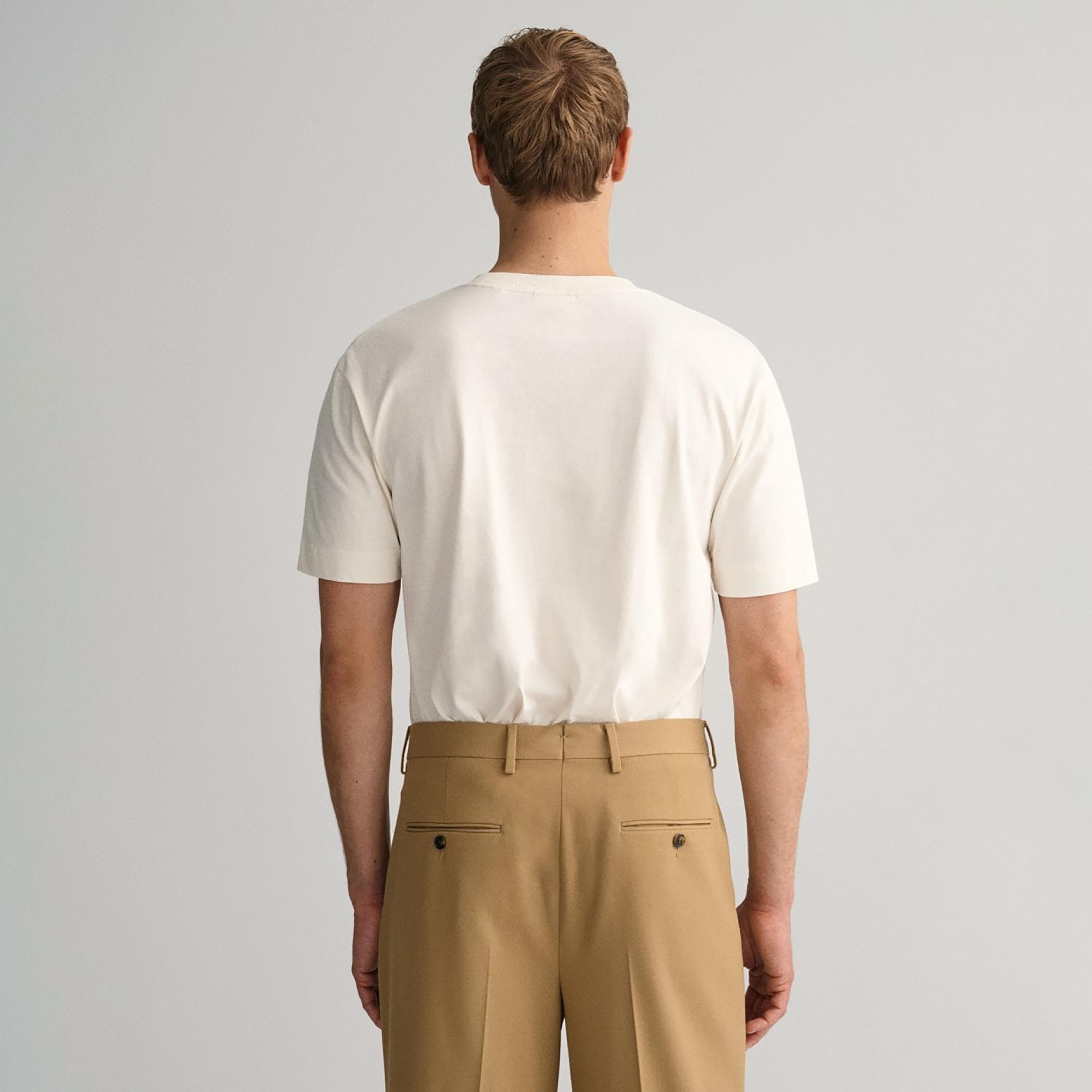 Gant Plain Crew Neck Short Sleeves T-Shirt-men-clothing-tshirtsandpolos-tshirts-image-2