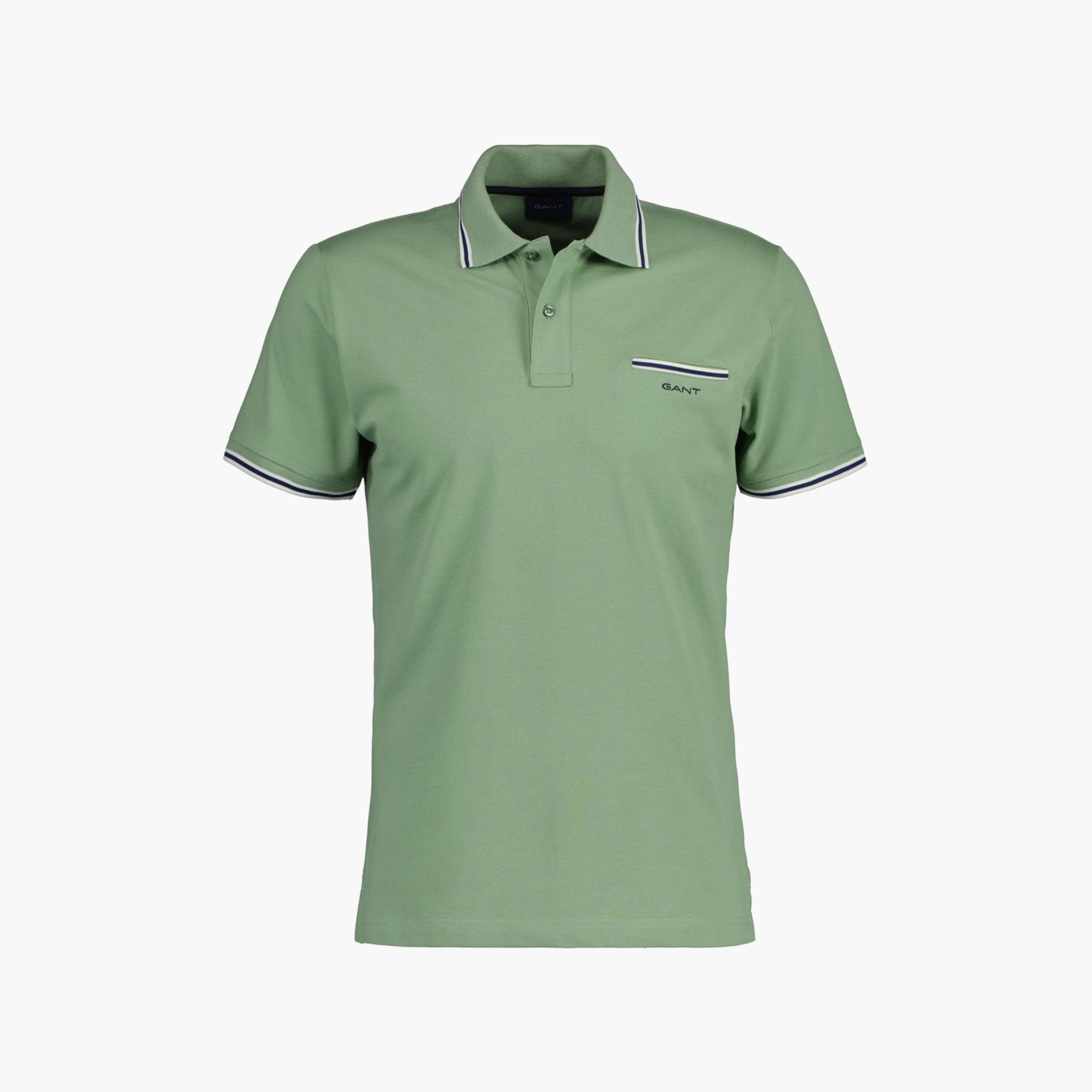 Gant Plain Collared Short Sleeves T-Shirt-men-clothing-tshirtsandpolos-polos-image-1