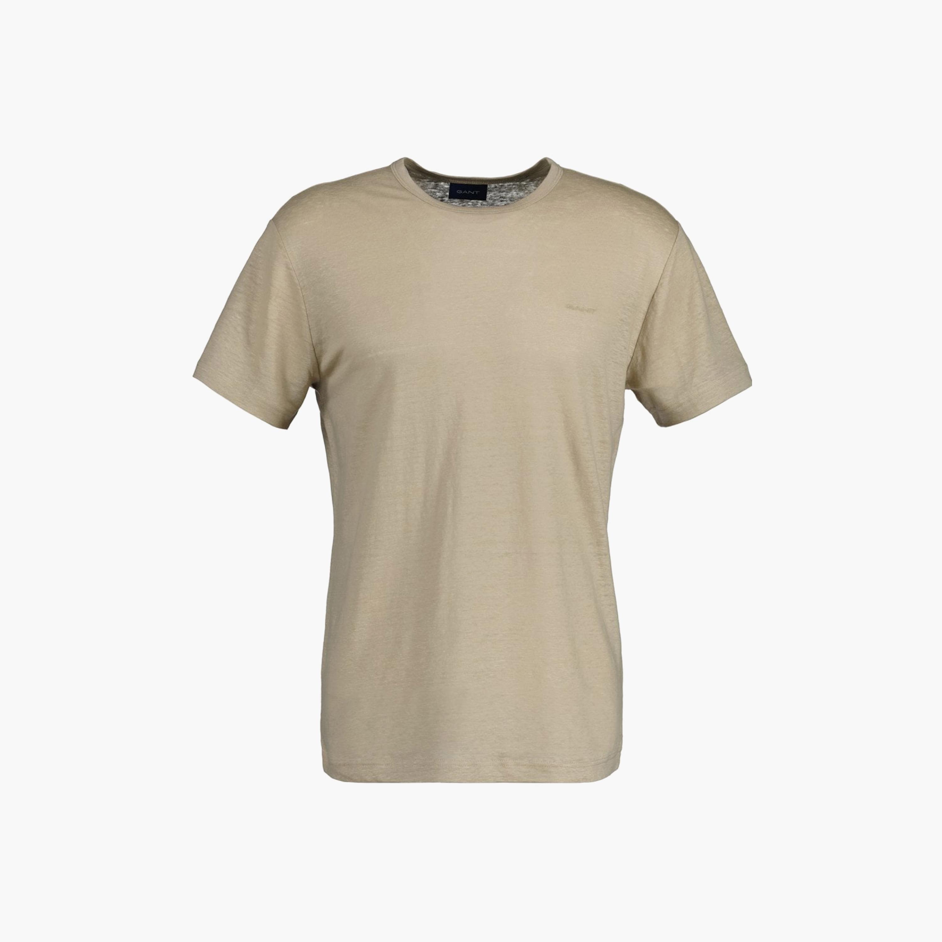 تي-شيرت جانت سادة بياقة دائرية وأكمام قصيرة-men-clothing-tshirtsandpolos-tshirts-image-2