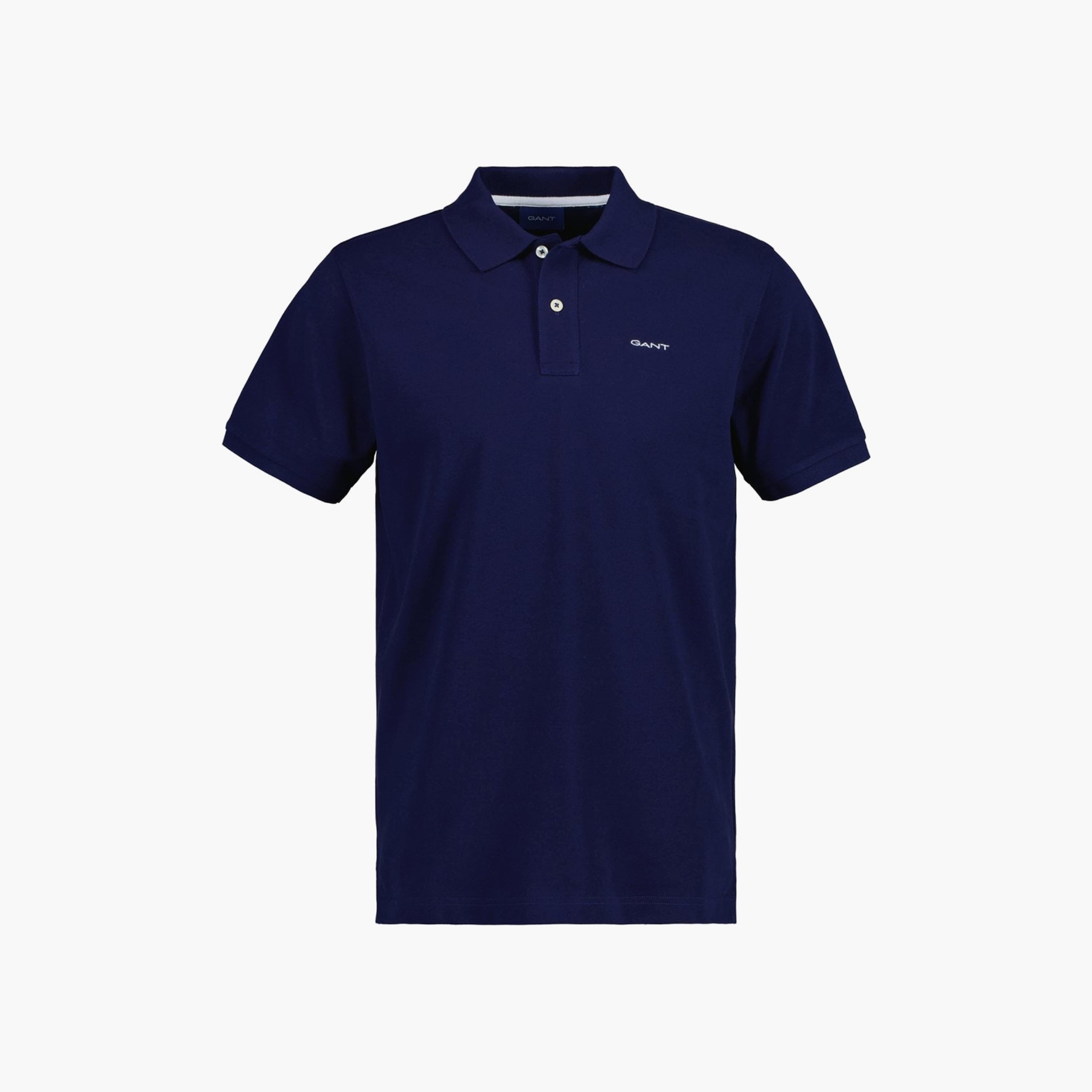 Gant Logo Detail Collared Short Sleeves Polo T-Shirt-men-clothing-tshirtsandpolos-polos-image-1