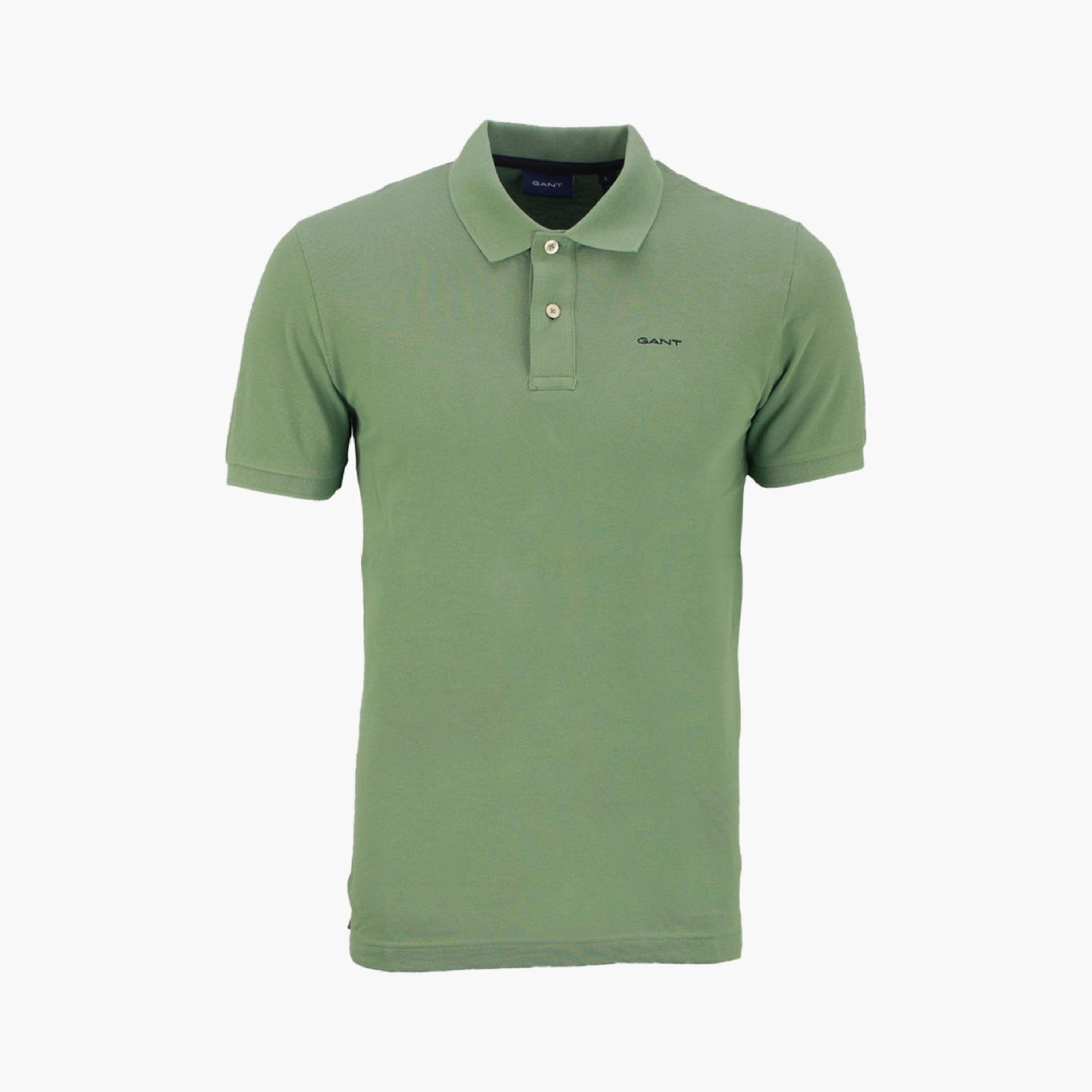Gant Logo Detail Collared Short Sleeves Polo T-Shirt-men-clothing-tshirtsandpolos-polos-image-1