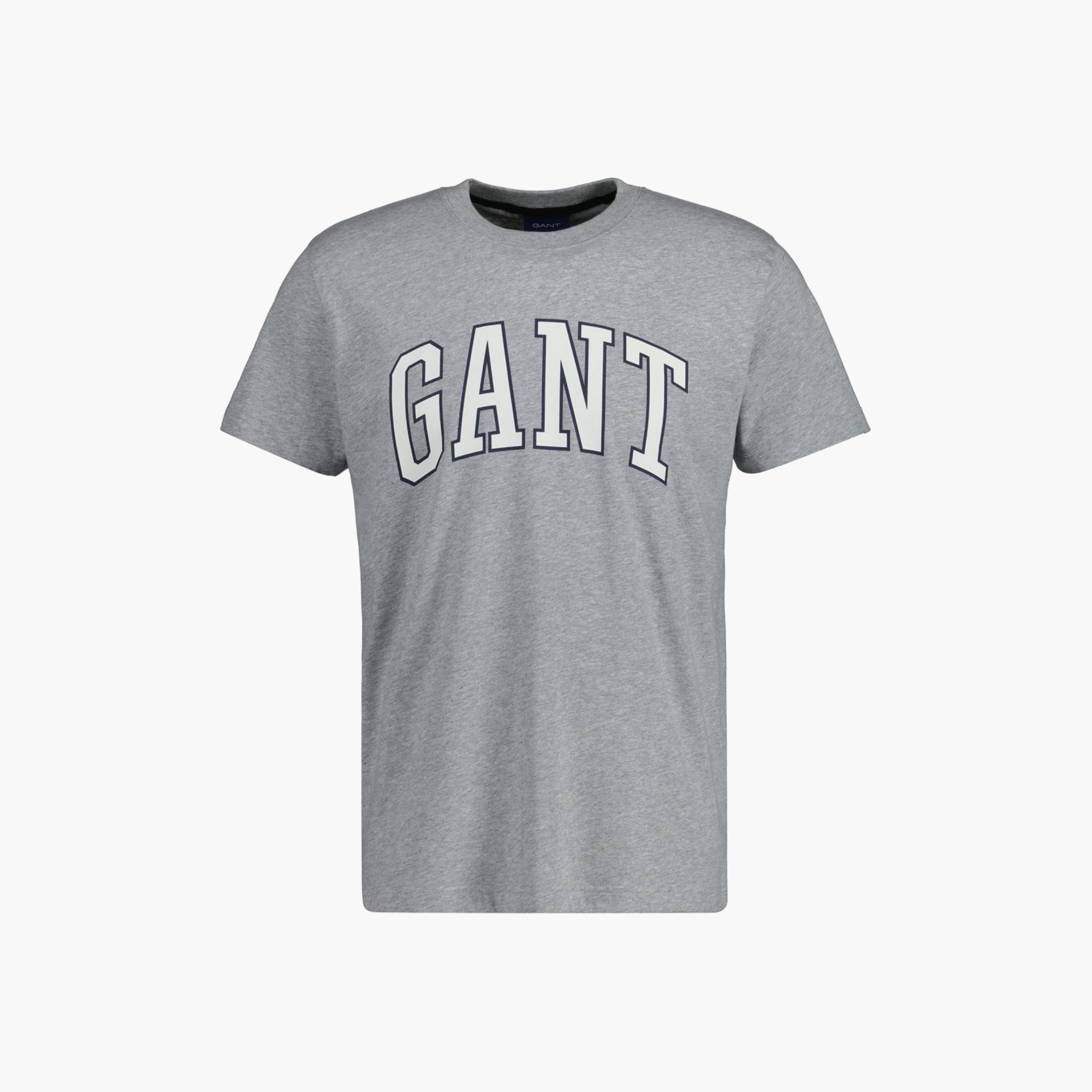 تي-شيرت من جانت لوجو طباعة طاقم الرقبة بأكمام قصيرة ورقبة دائرية-men-clothing-tshirtsandpolos-tshirts-image-1
