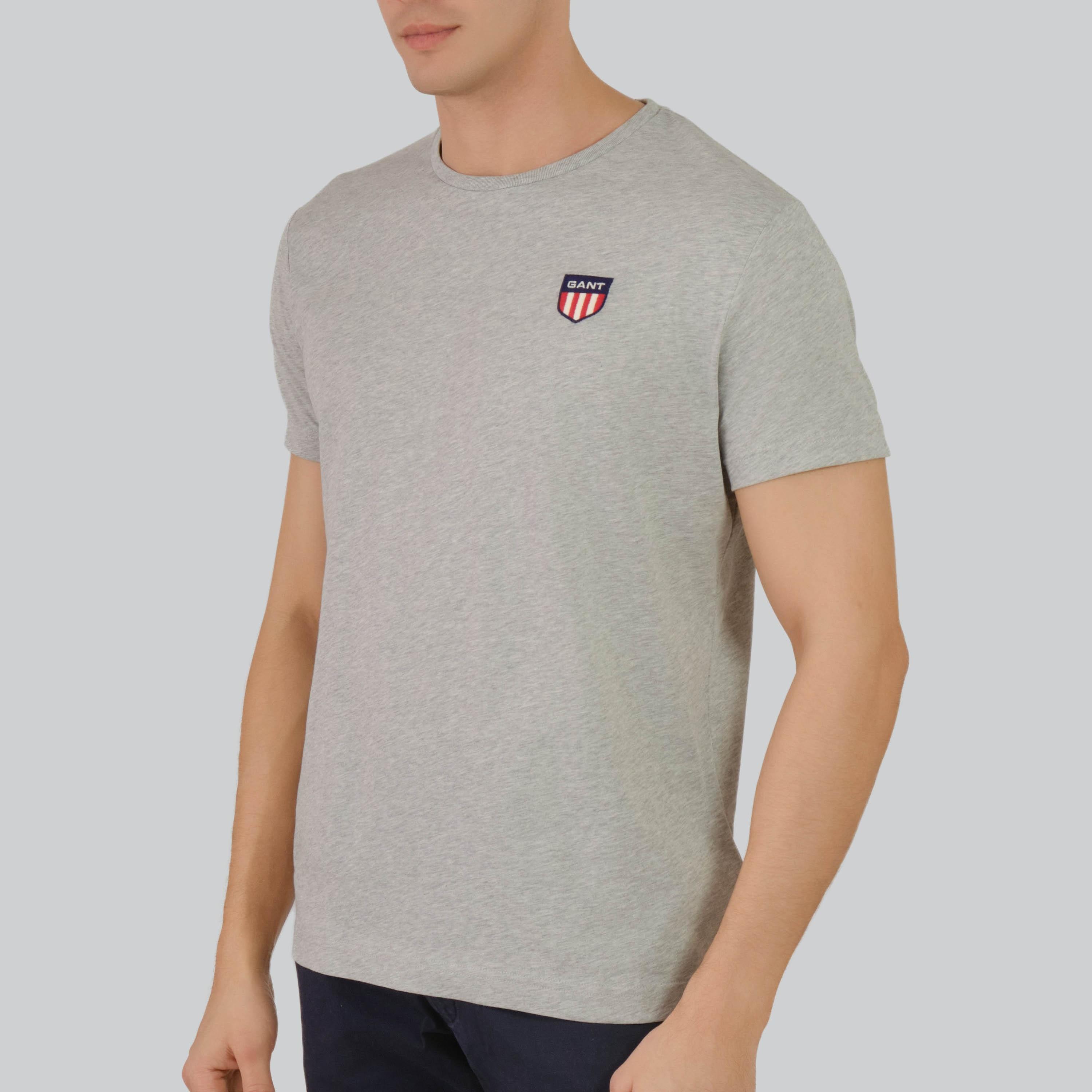 Gant Plain Round Neck Short Sleeves Men's T-Shirt-men-clothing-tshirtsandpolos-tshirts-image-2