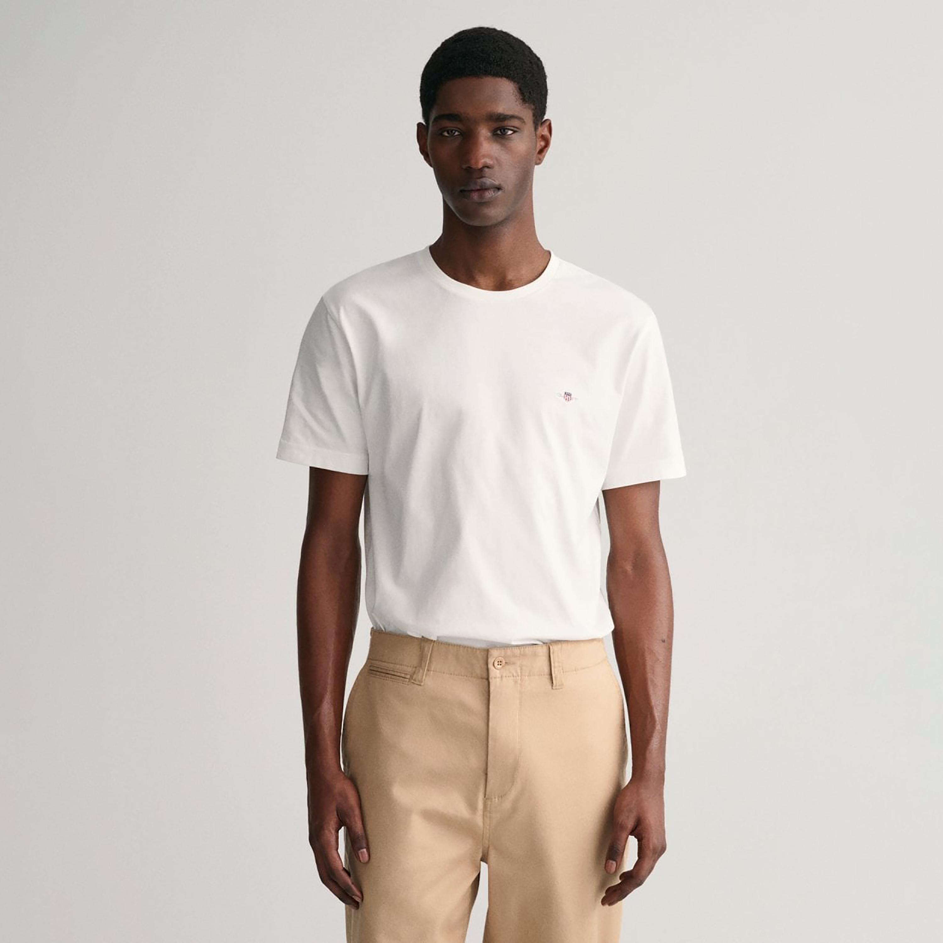 تي-شيرت جانت لوجو بأكمام قصيرة وياقة دائرية-men-clothing-tshirtsandpolos-tshirts-image-1