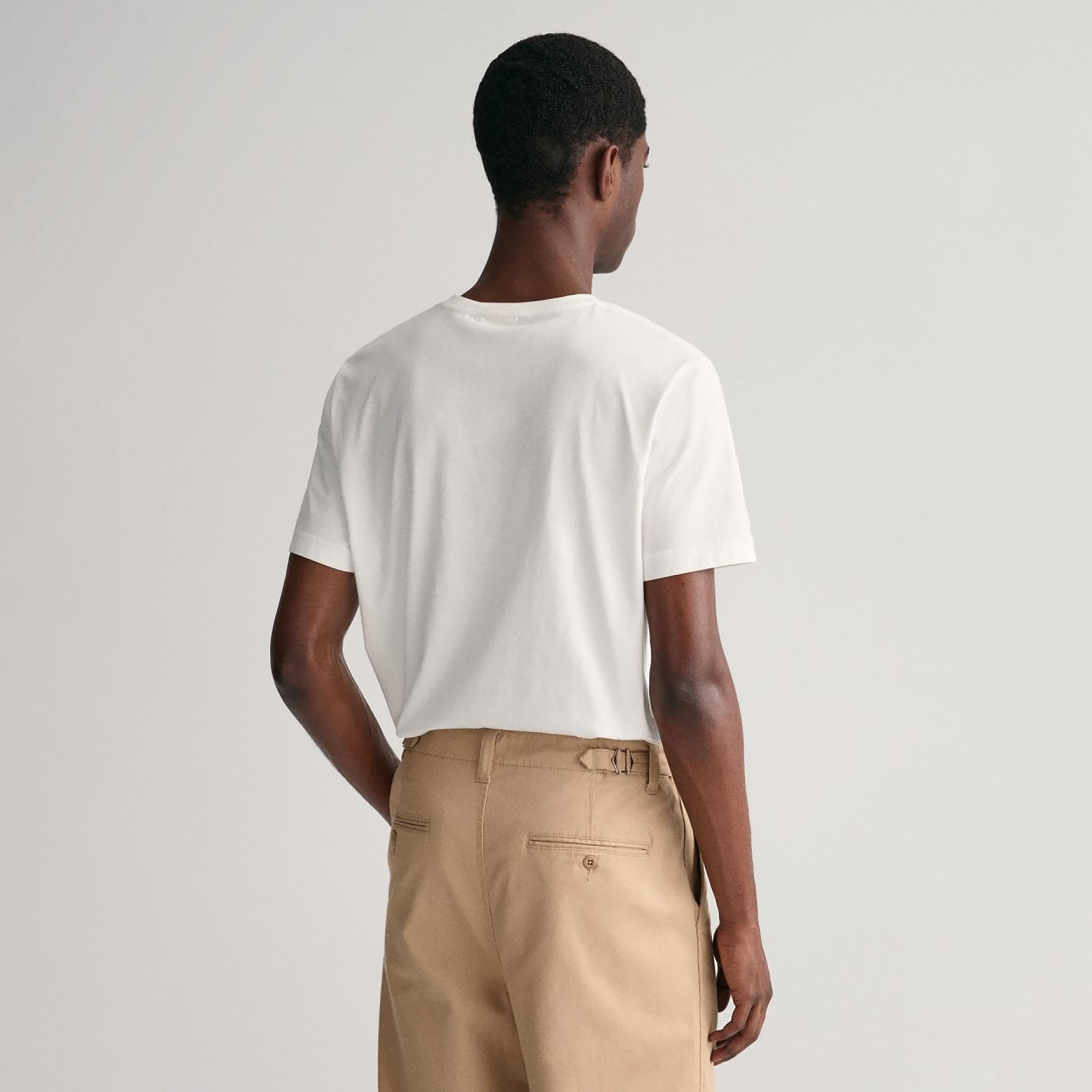 Gant Shield Regular Fit Short Sleeves Crew Neck Men's T-Shirt-men-clothing-tshirtsandpolos-tshirts-image-4