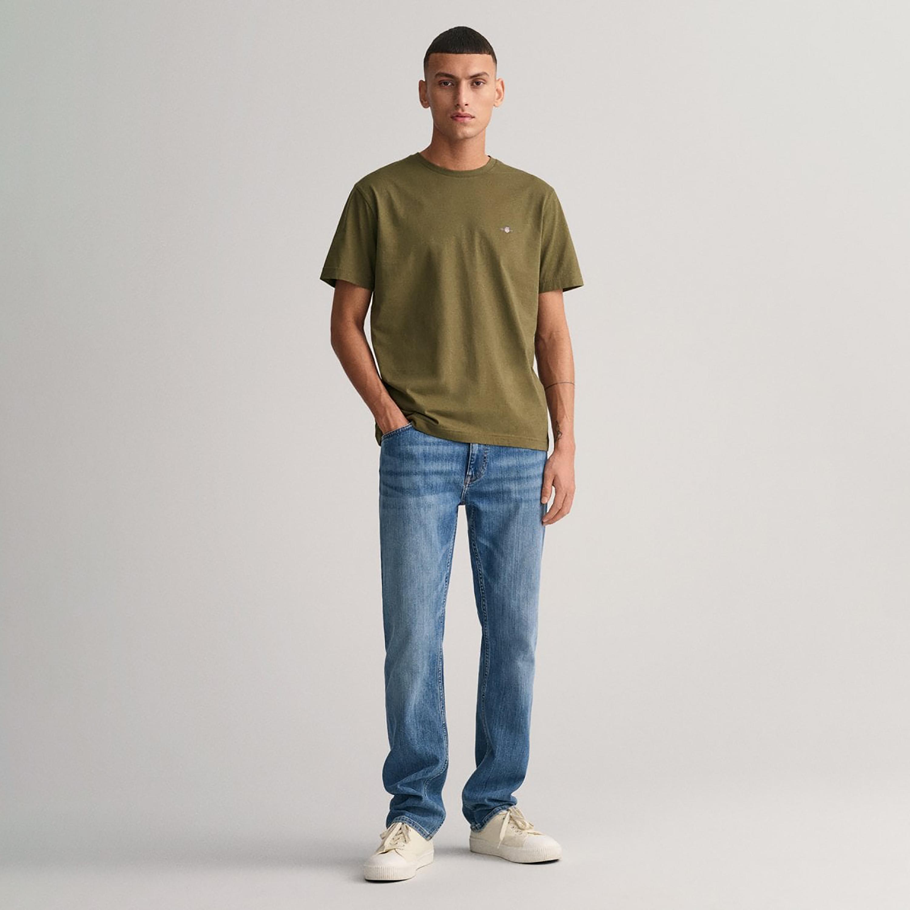 تي-شيرت جانت لوجو بأكمام قصيرة وياقة دائرية-men-clothing-tshirtsandpolos-tshirts-image-2