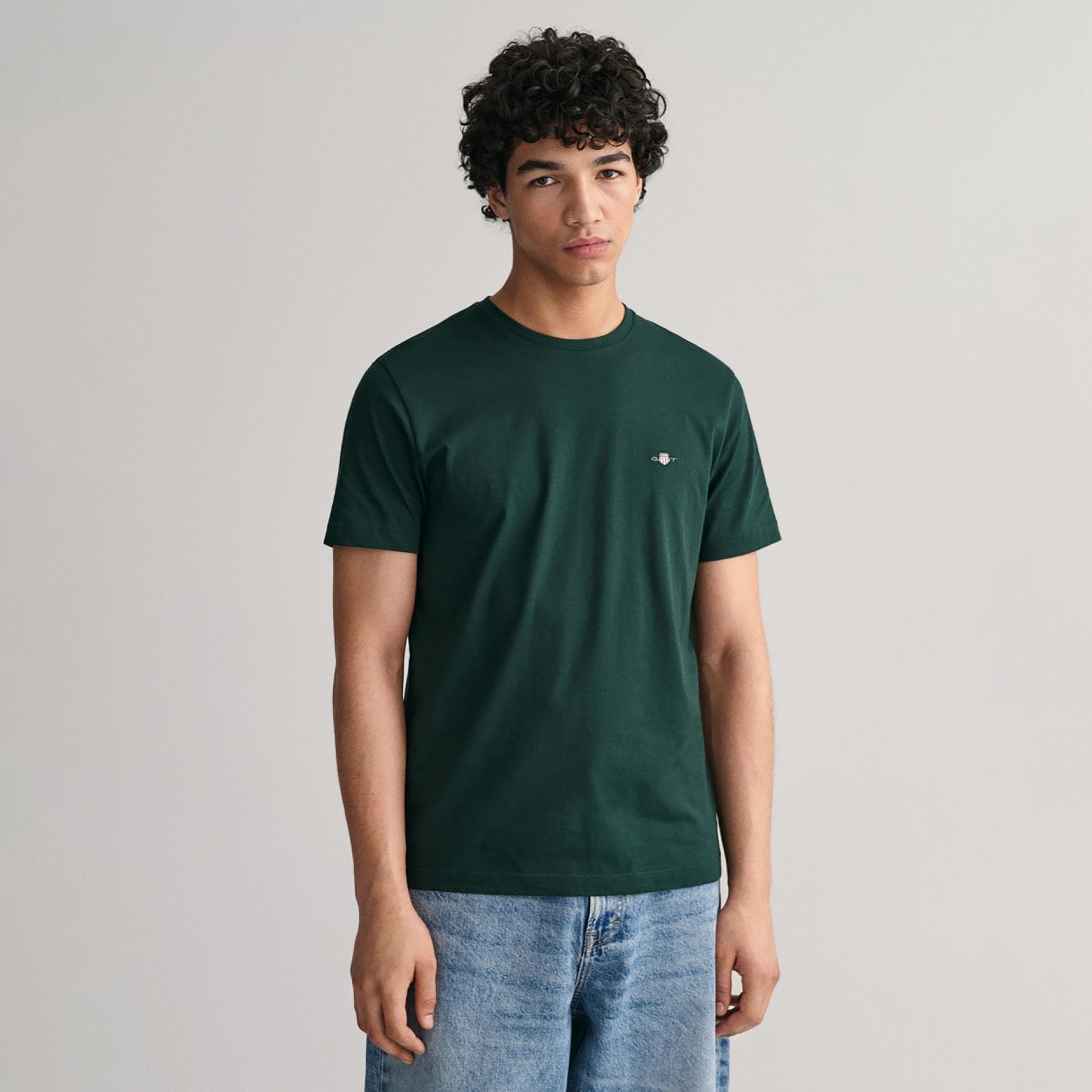 Gant Logo Detail Crew Neck Short Sleeves T-Shirt-men-clothing-tshirtsandpolos-tshirts-image-1