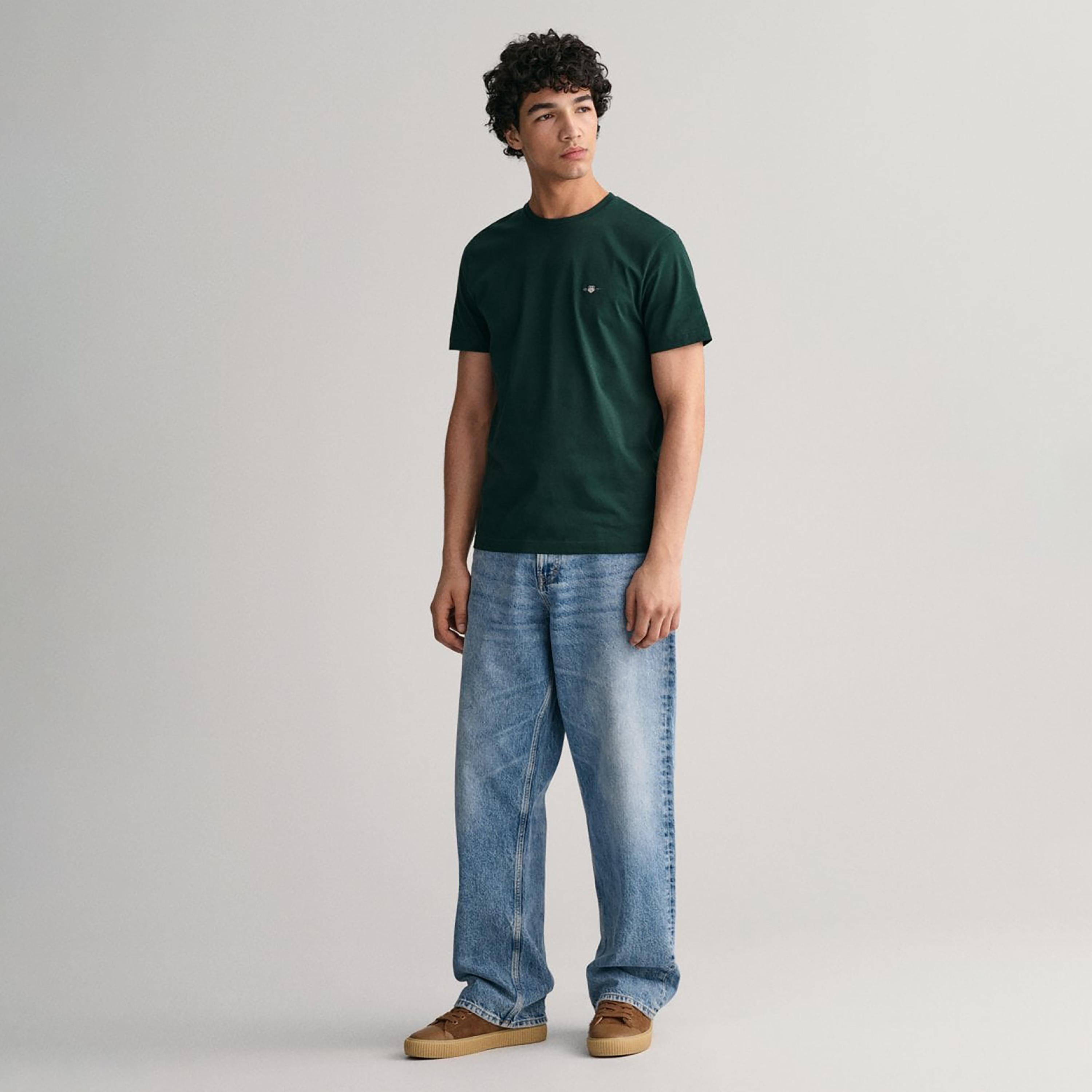 Gant Logo Detail Crew Neck Short Sleeves T-Shirt-men-clothing-tshirtsandpolos-tshirts-image-2
