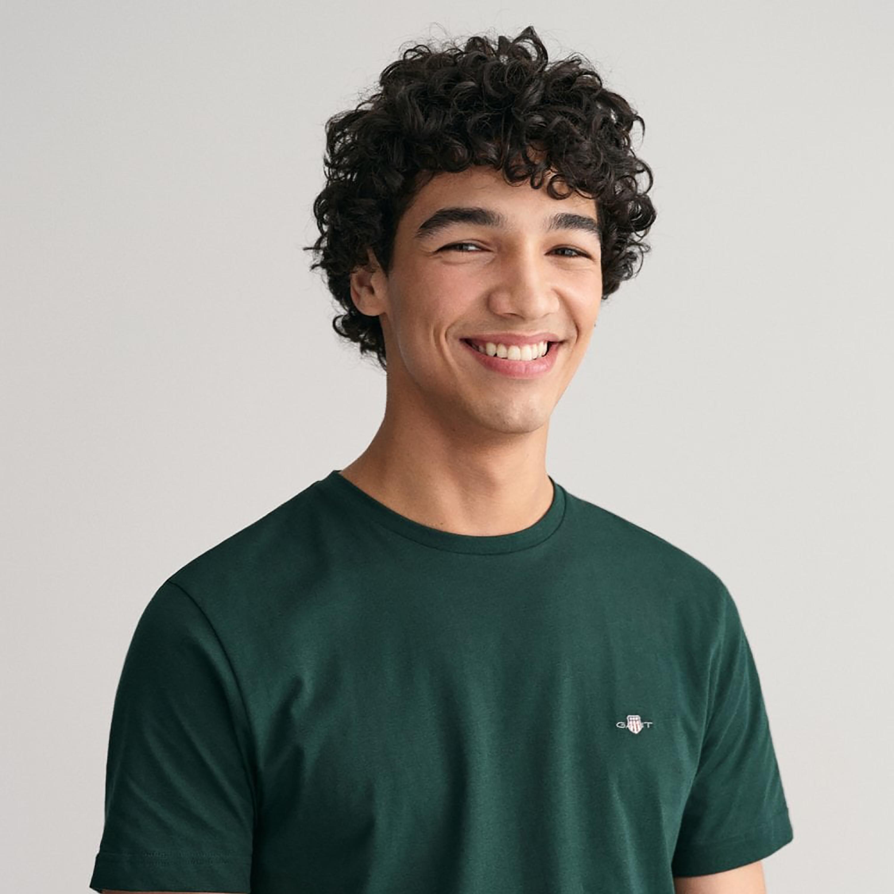 تي-شيرت جانت لوجو بأكمام قصيرة وياقة دائرية-men-clothing-tshirtsandpolos-tshirts-image-3