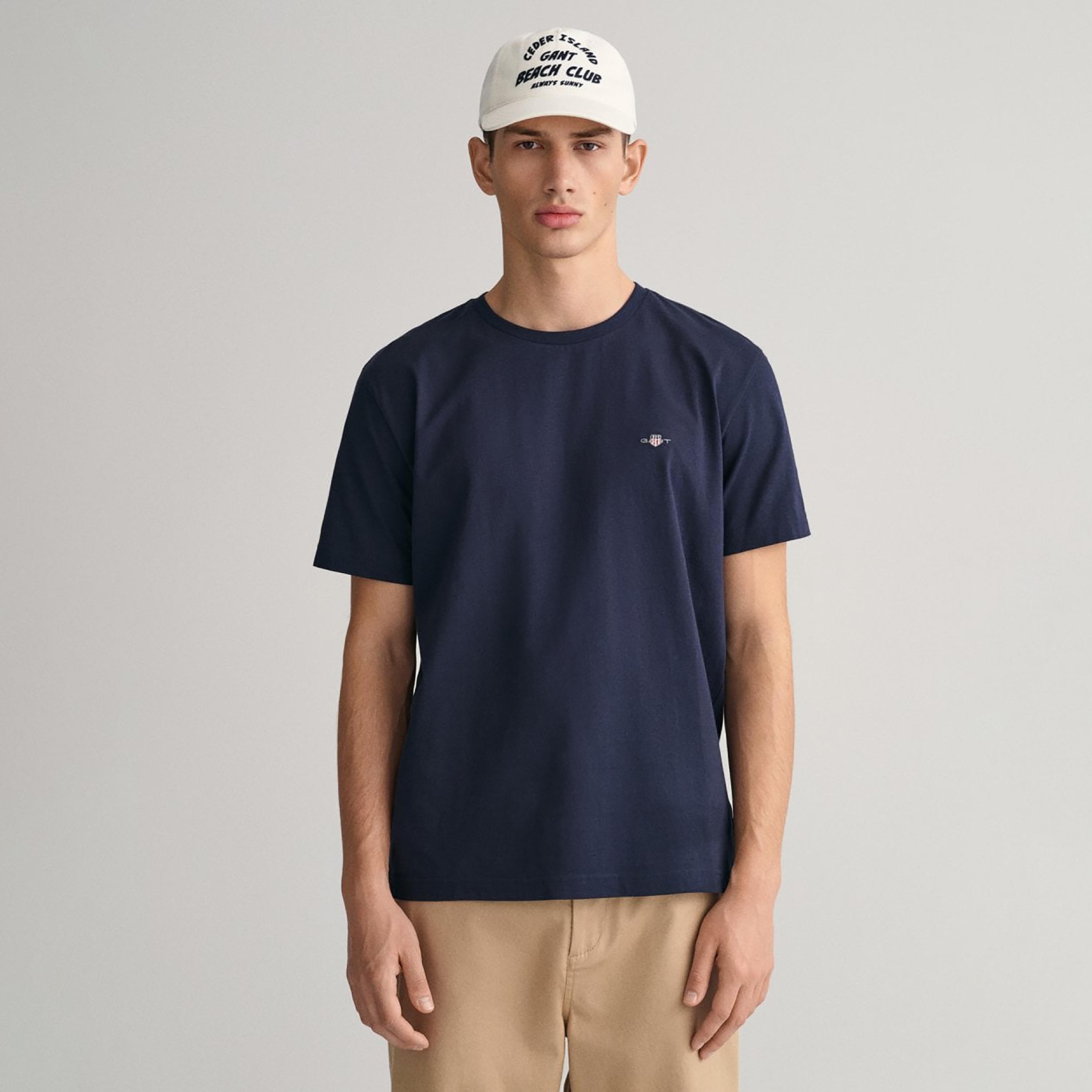 Gant Shield Regular Fit Short Sleeves Crew Neck Men's T-Shirt-men-clothing-tshirtsandpolos-tshirts-image-1