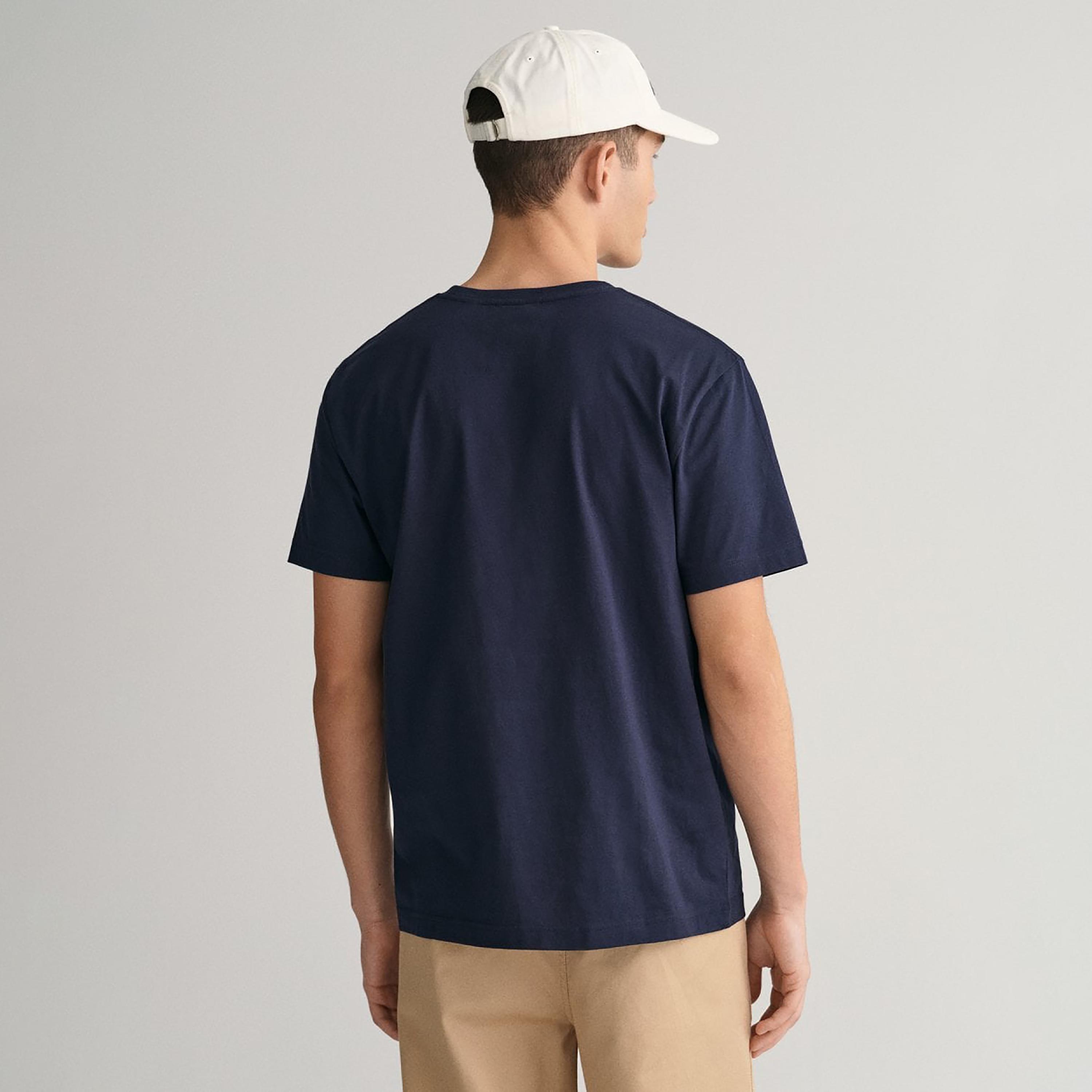 Gant Shield Regular Fit Short Sleeves Crew Neck Men's T-Shirt-men-clothing-tshirtsandpolos-tshirts-image-4