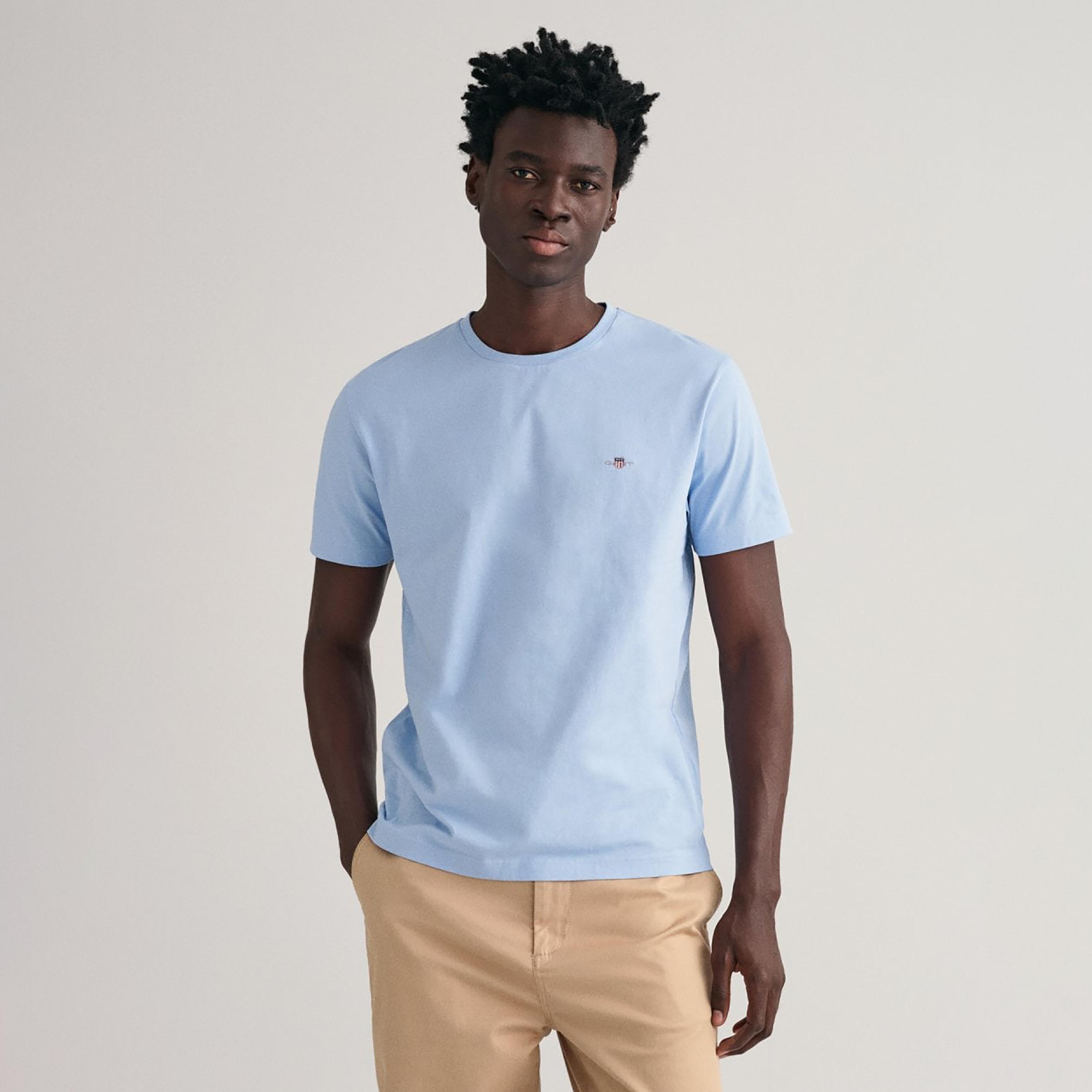Gant Logo Detail Crew Neck Short Sleeves T-Shirt-men-clothing-tshirtsandpolos-tshirts-image-1