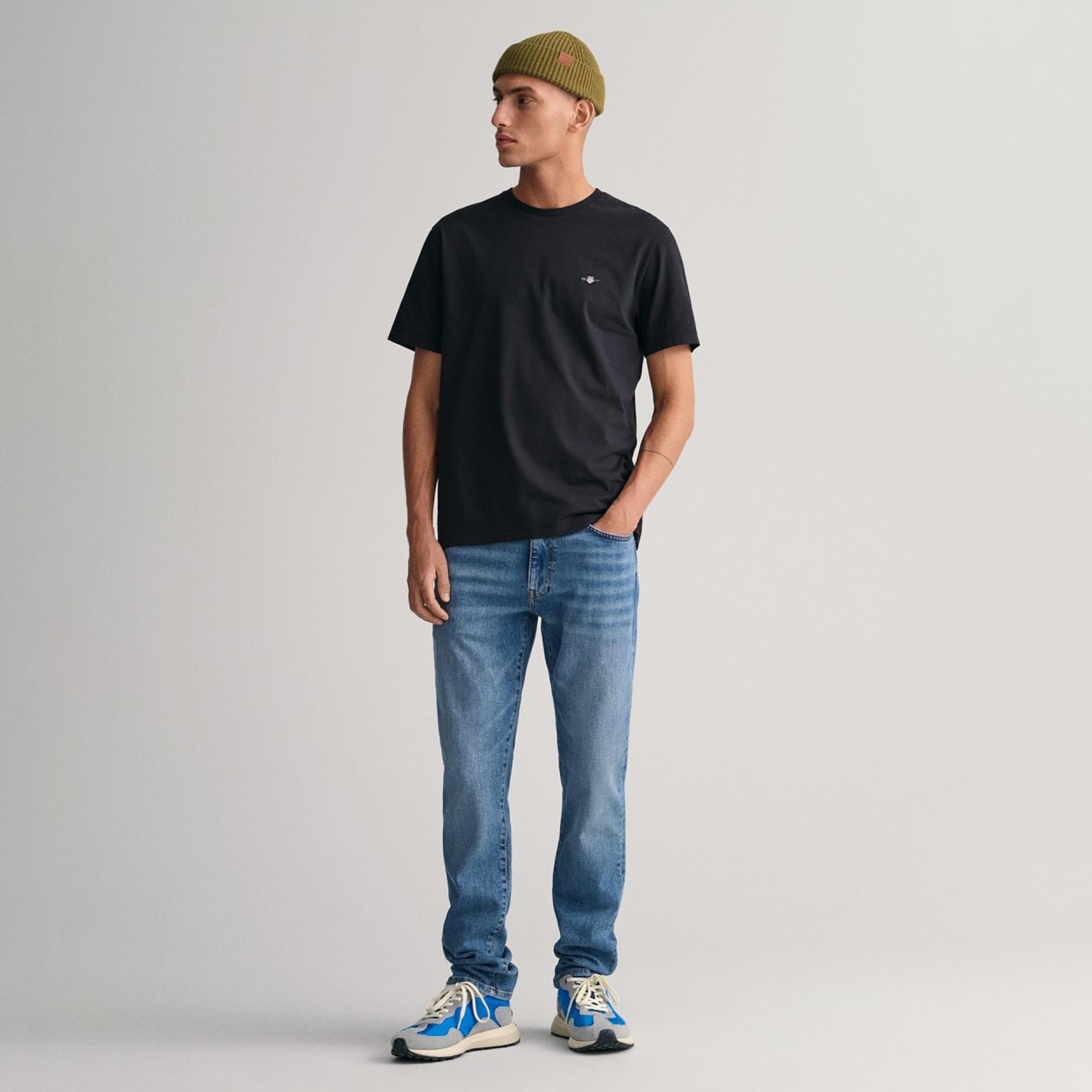 تي-شيرت جانت لوجو بأكمام قصيرة وياقة دائرية-men-clothing-tshirtsandpolos-tshirts-image-2
