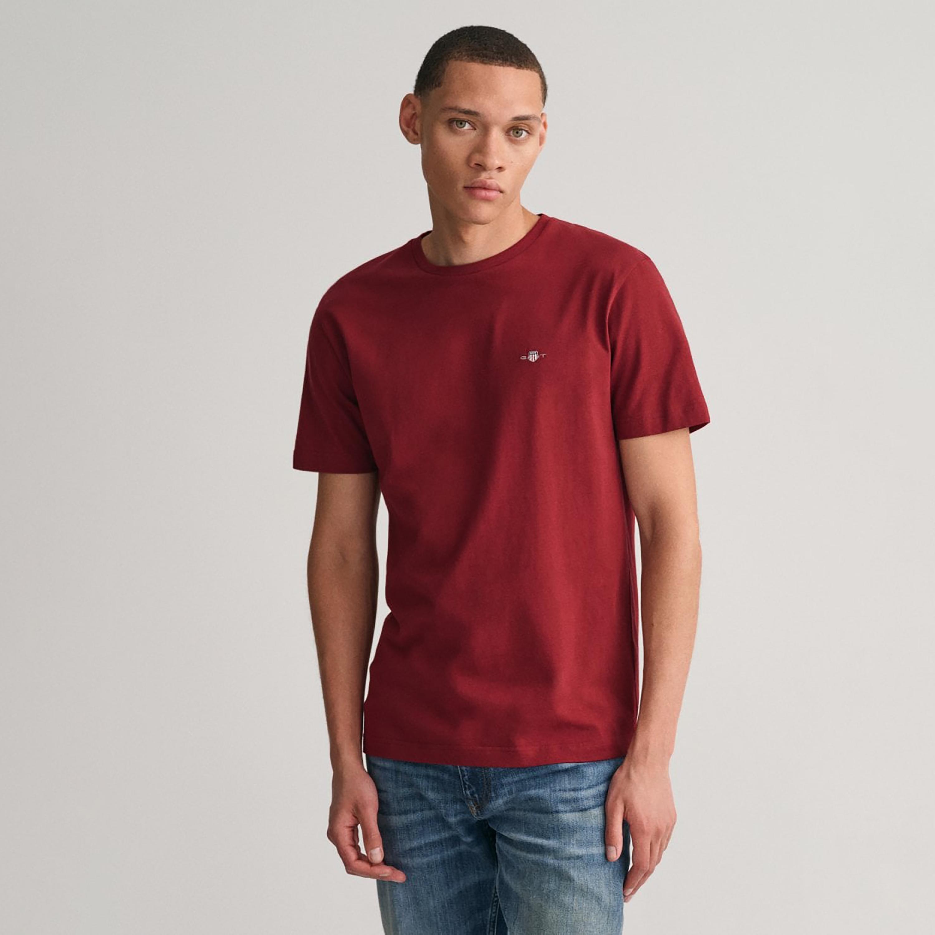 Gant Shield Regular Fit Short Sleeves Crew Neck Men's T-Shirt-men-clothing-tshirtsandpolos-tshirts-image-1