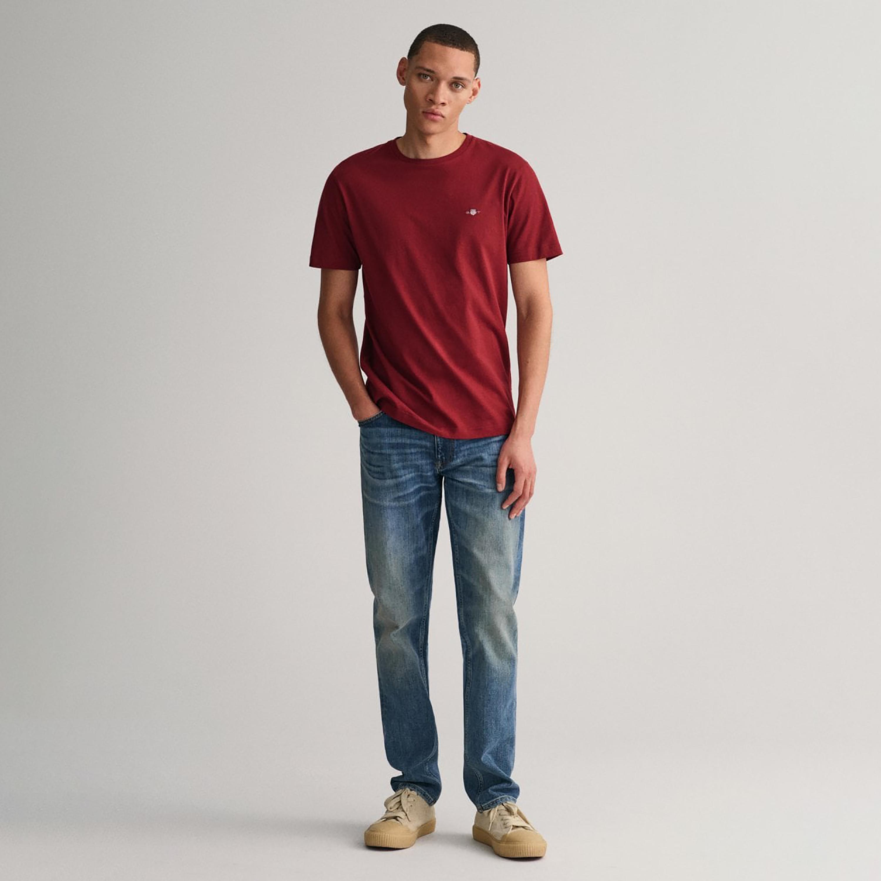 تي-شيرت جانت لوجو بأكمام قصيرة وياقة دائرية-men-clothing-tshirtsandpolos-tshirts-image-2