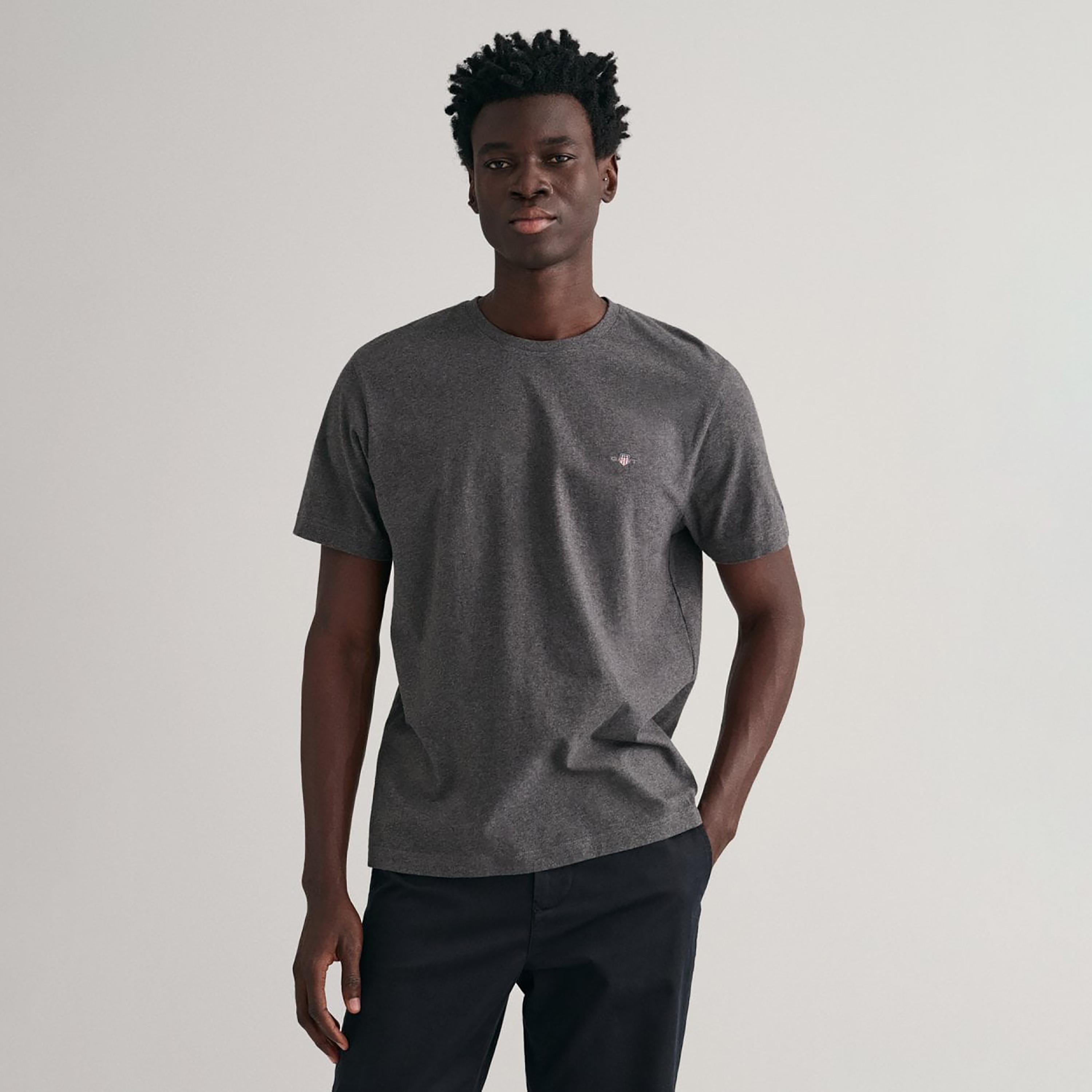 Gant Shield Regular Fit Short Sleeves Crew Neck Men's T-Shirt-men-clothing-tshirtsandpolos-tshirts-image-1
