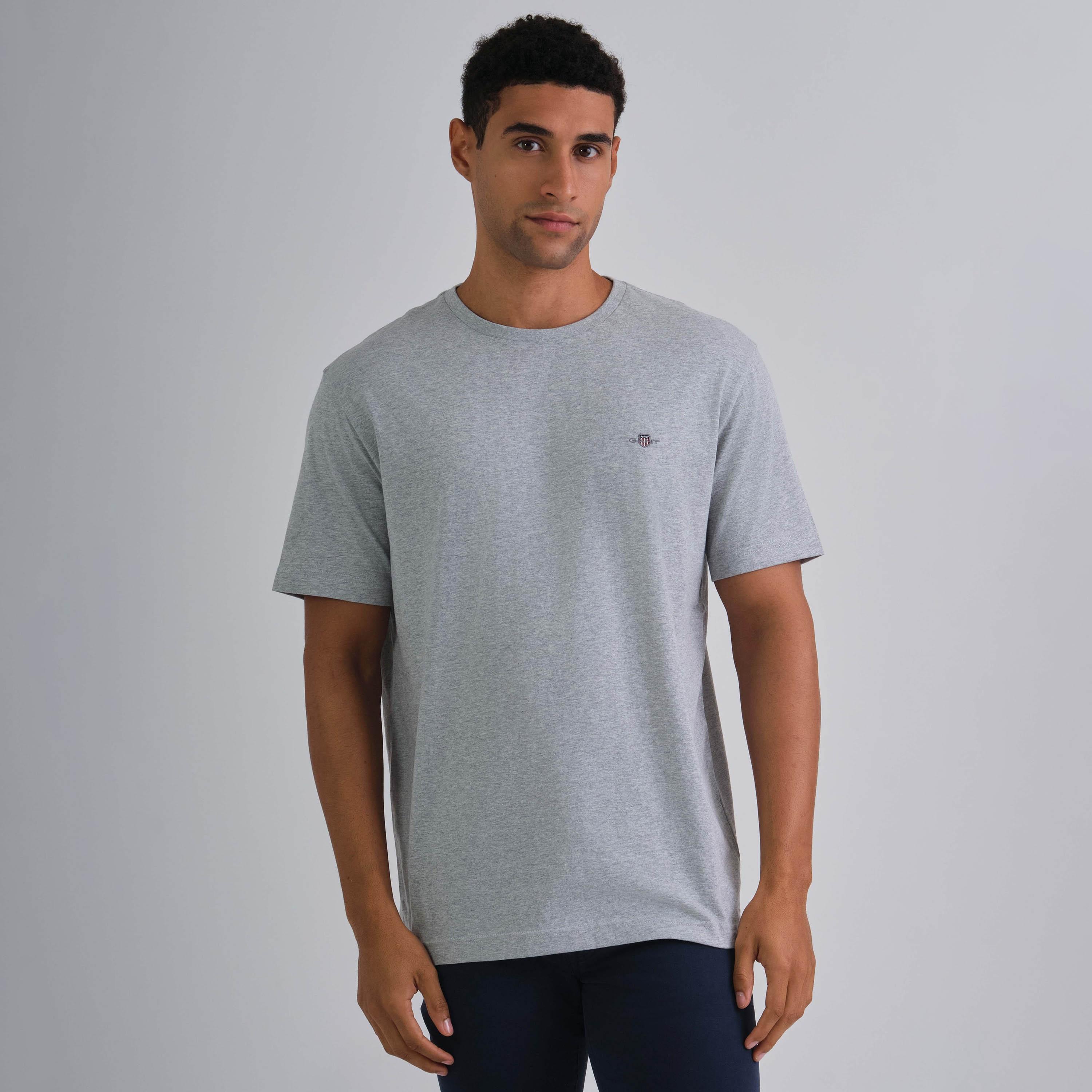 Gant Plain Round Neck Short Sleeves Men's T-Shirt-men-clothing-tshirtsandpolos-tshirts-image-1