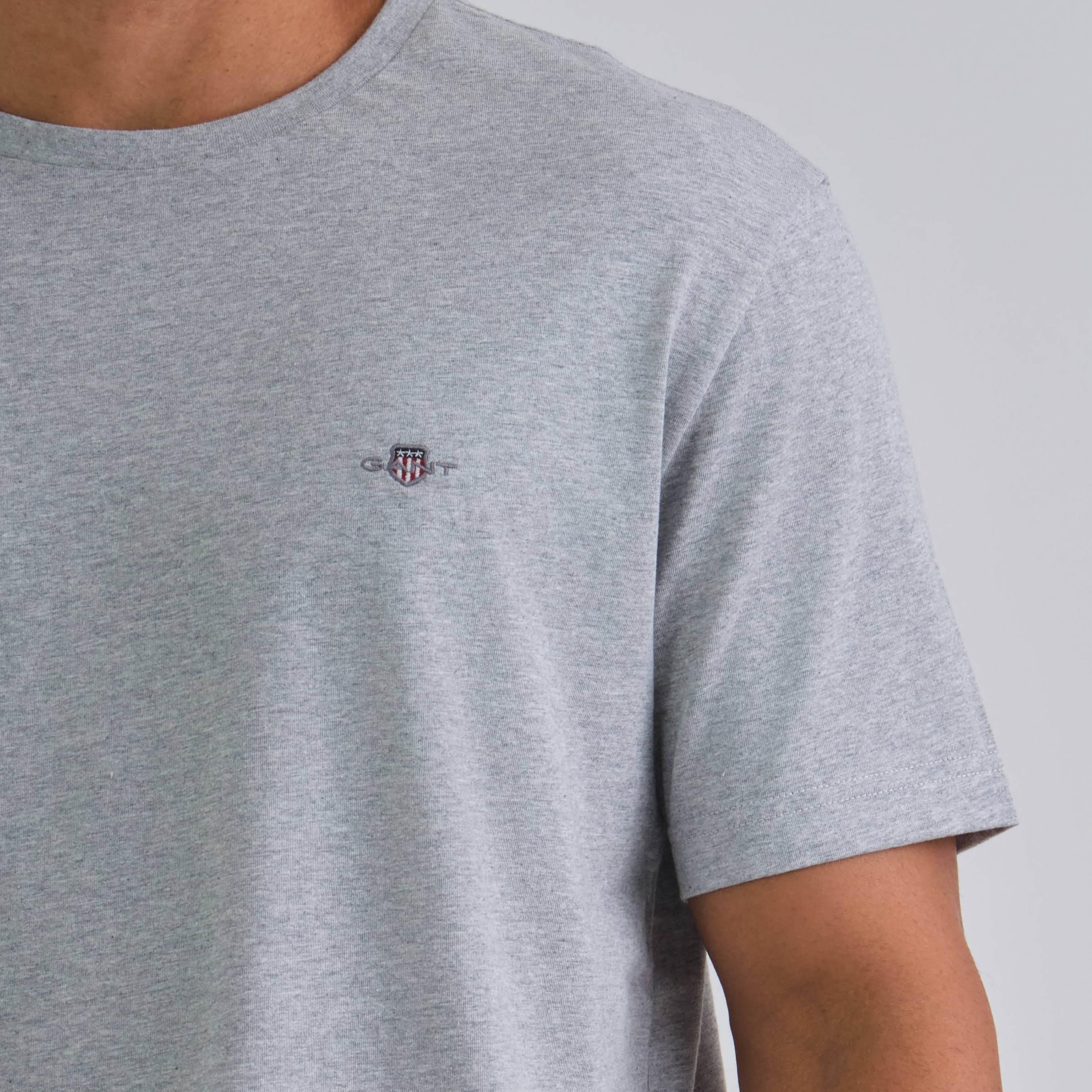 Gant Plain Round Neck Short Sleeves Men's T-Shirt-men-clothing-tshirtsandpolos-tshirts-image-4