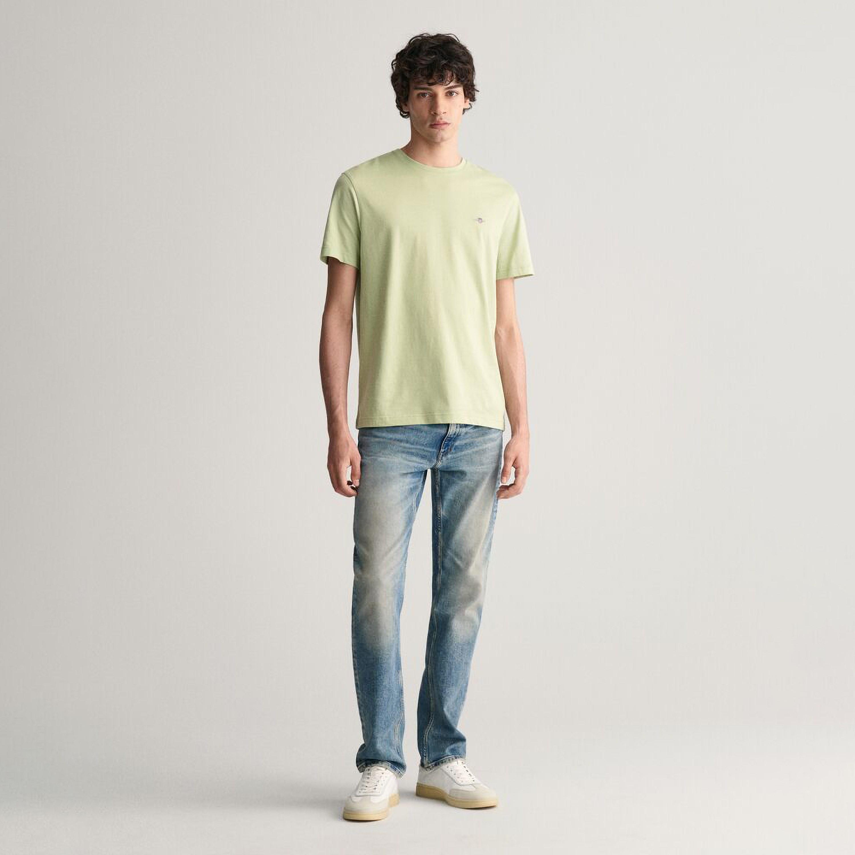 Gant Shield Slim Fit Short Sleeves Round Neck Men's T-Shirt-men-clothing-tshirtsandpolos-tshirts-image-6