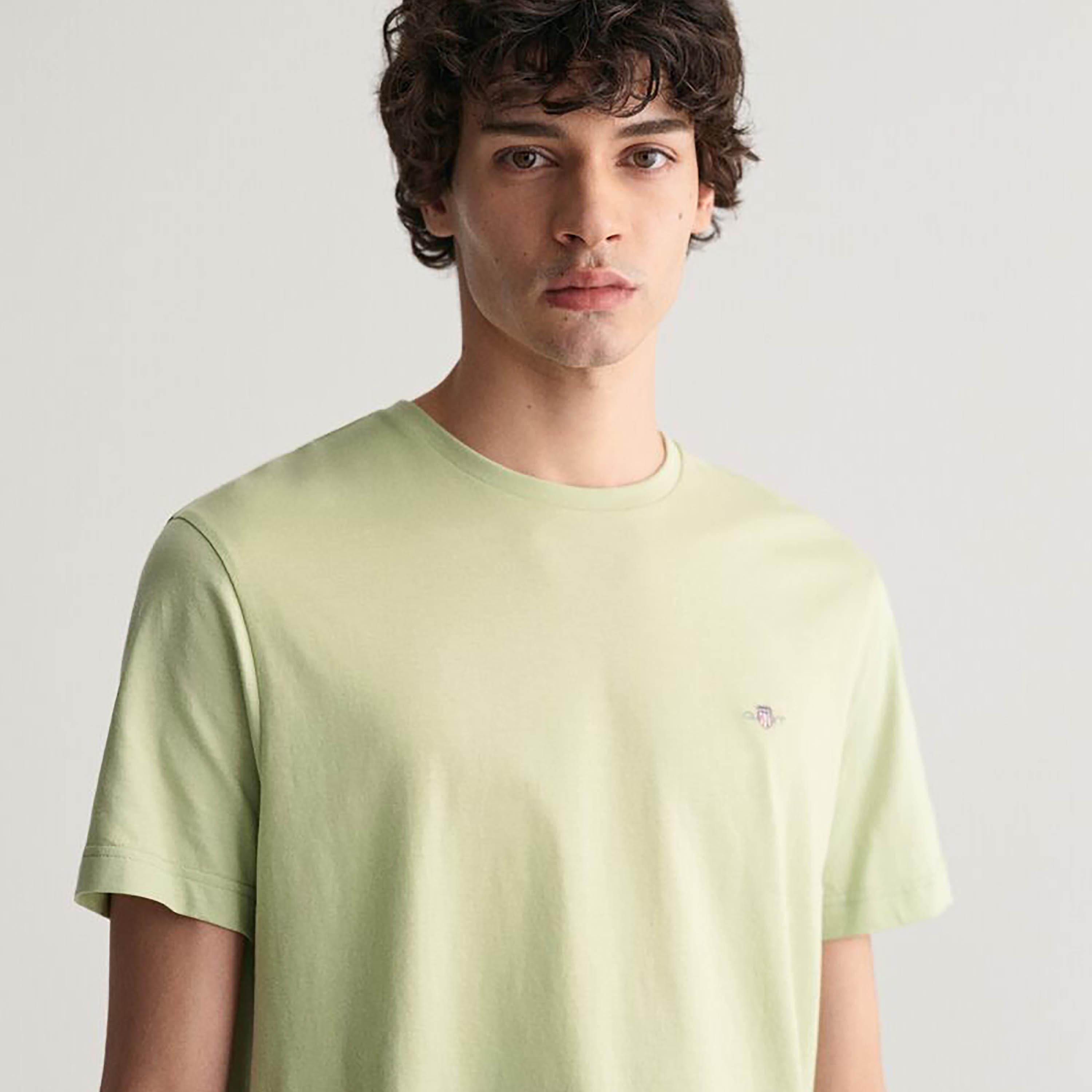 Gant Shield Slim Fit Short Sleeves Round Neck Men's T-Shirt-men-clothing-tshirtsandpolos-tshirts-image-7